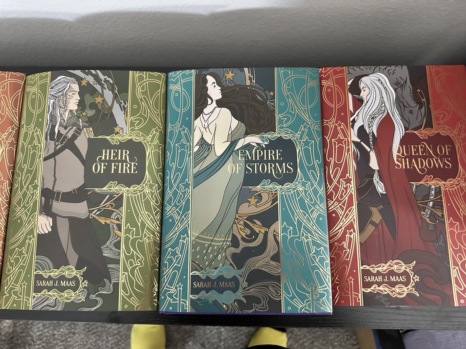Throne of Glass Books 1-8 Full Set by Sarah J. Maas |Nerdy Ink Foiled HCDJ |OOP