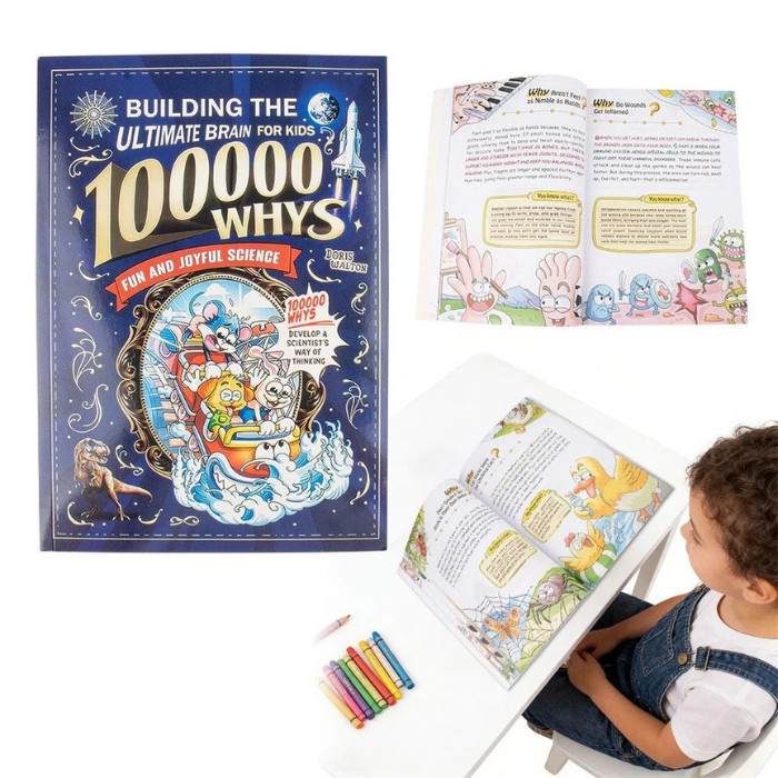 Children’s Encyclopedia 100000 Whys Kids Book Ages 6-12 Extracurricular Reading