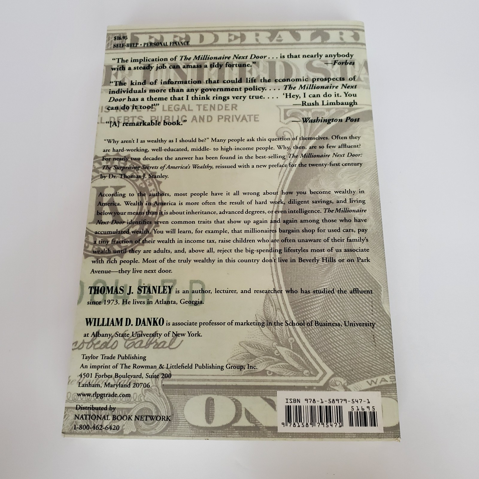 Millionaire Next Door by Thomas J. Stanley & William D. Danko (2010, Paperback)