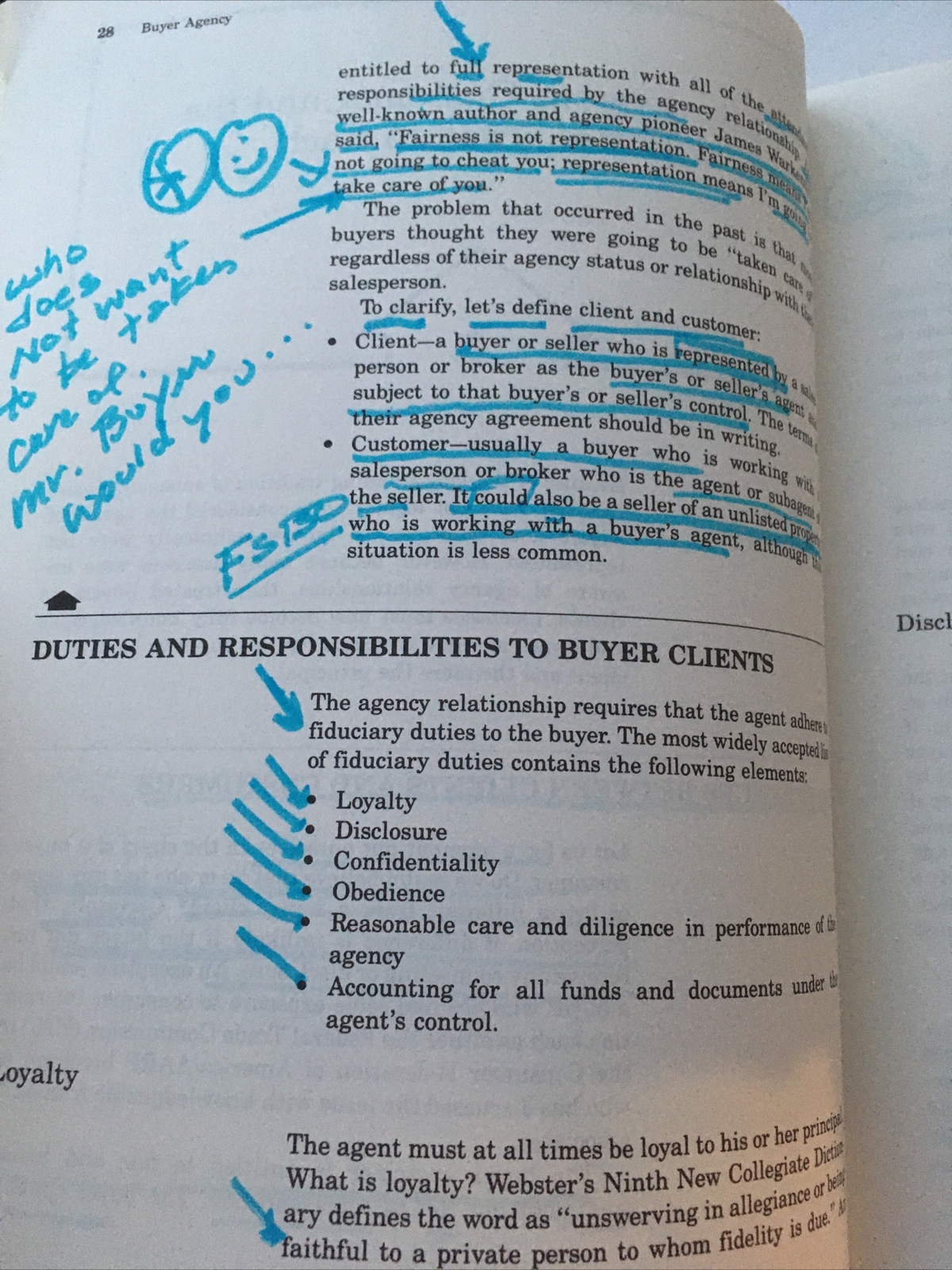 Buyer Agency Competitive edge in selling real estate Blue Highlighted