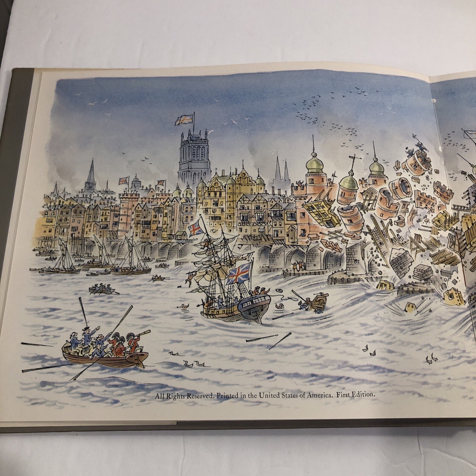 London Bridge Is Falling Down! Peter Spier First Edition 1967 HC w/ DJ VERY GOOD