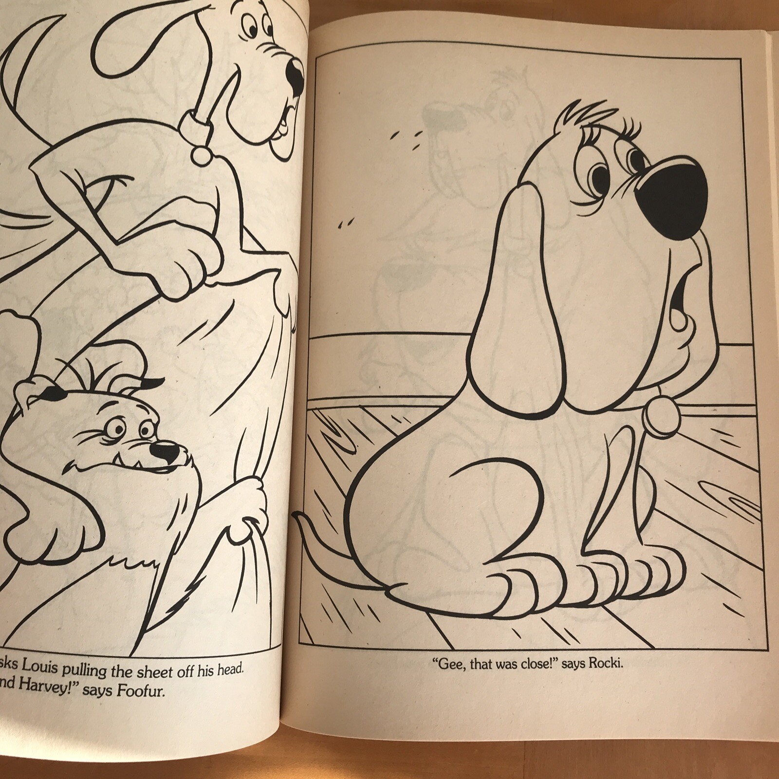 Foofur coloring book. 128 Pages. 1987. Vintage. Rare. Marvel Books.