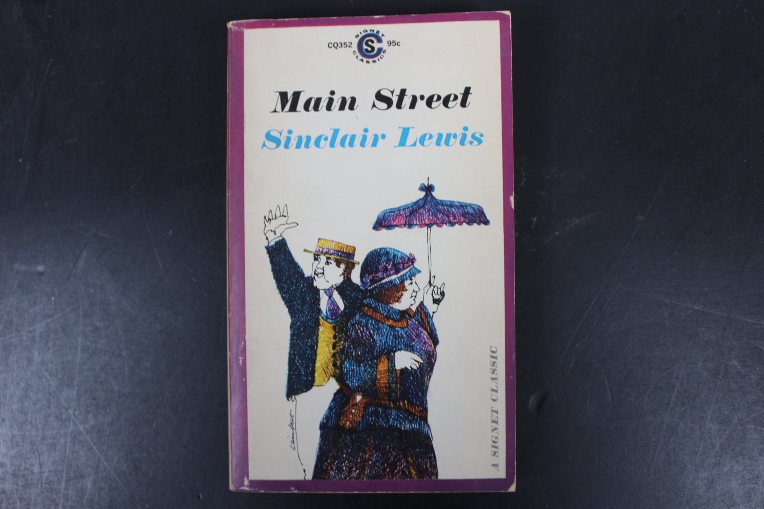 Main Street Sinclair Lewis 1961 7th Print Signet Classic American Literature PB