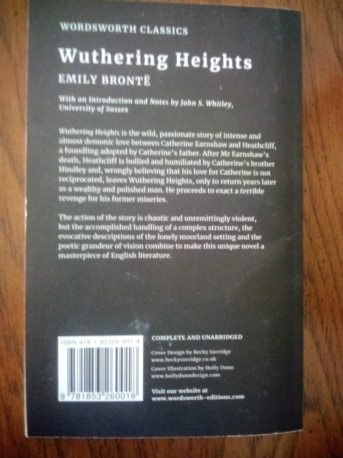 Wuthering Heights Wordsworth Edition 5 X 8 Inches Paperback