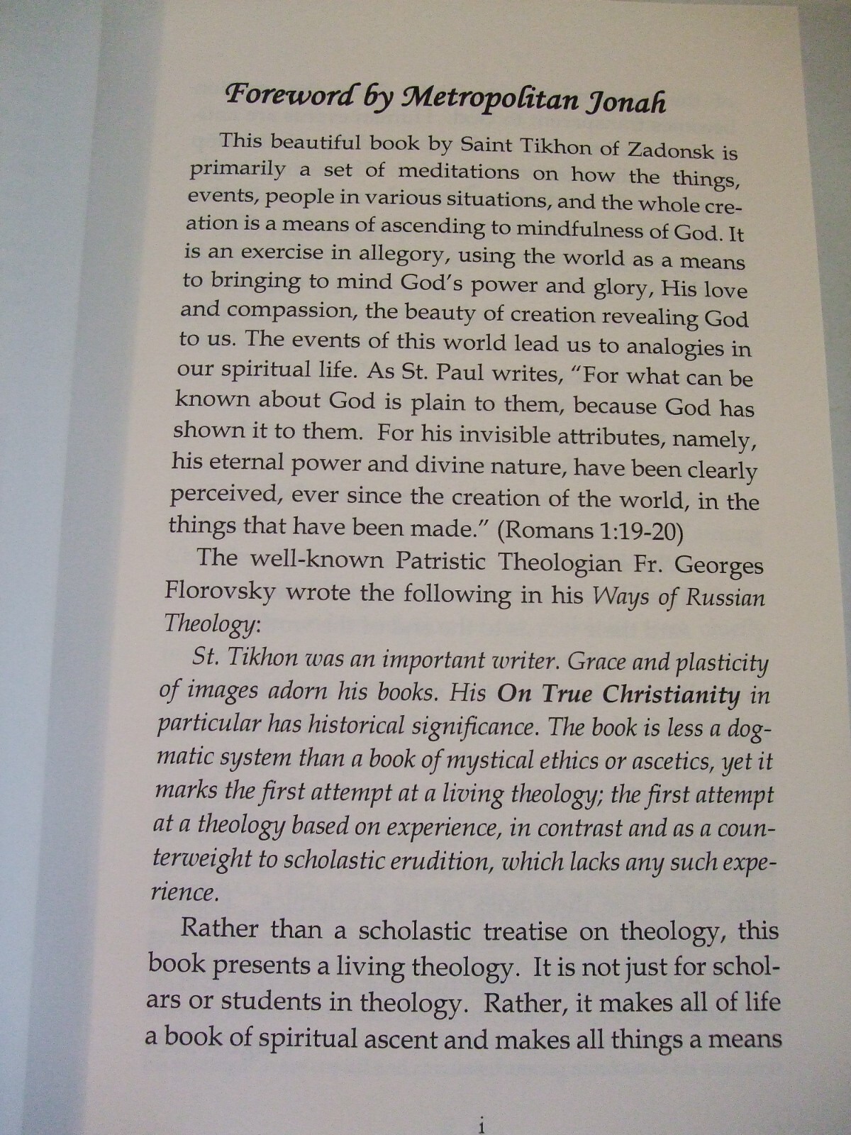 On True Christianity St. Tikhon of Zadonsk 300th Anniversary Edition. Orthodox.