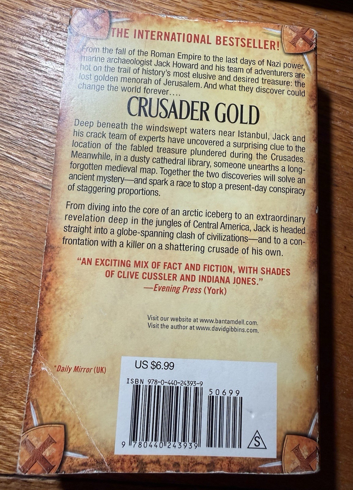 Crusader Gold (Jack Howard) – Mass Market Paperback By Gibbins, David – GOOD