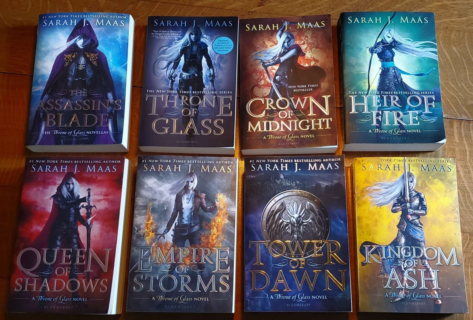 Throne of Glass OOP Original Cover Paperback Complete Set Sarah J. Maas