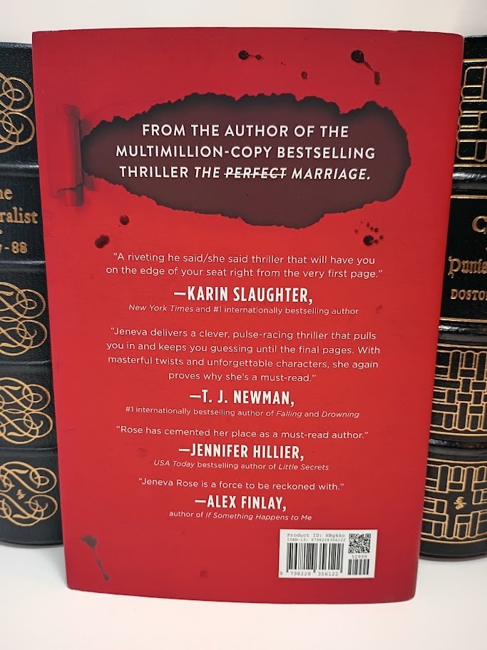 The Perfect Divorce by Jeneva Rose 2025 HC SPECIAL EDITION Blood Pages LN