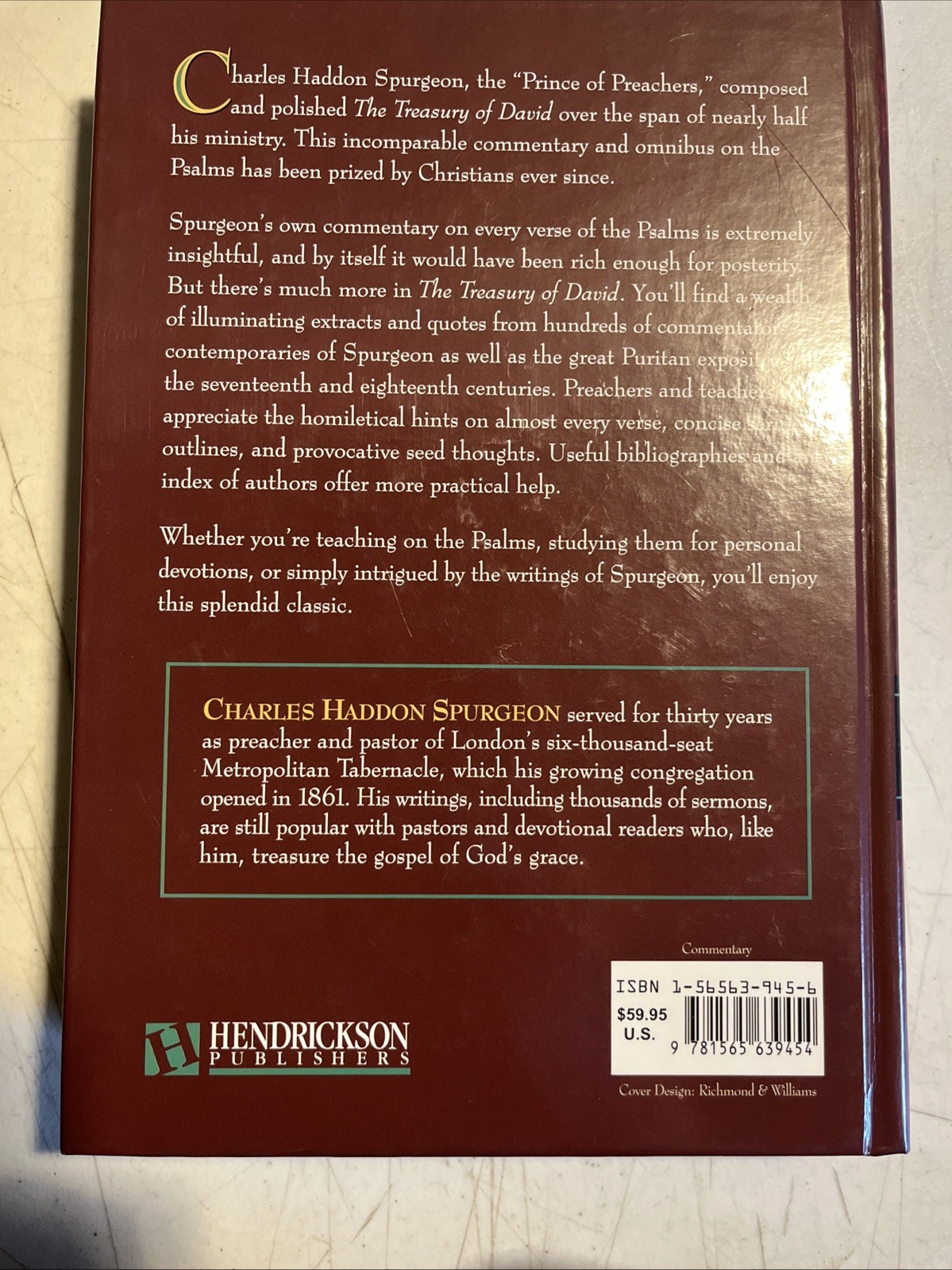 The Treasury of David Classic Reflections on Wisdom Psalms Vol. 2 Only