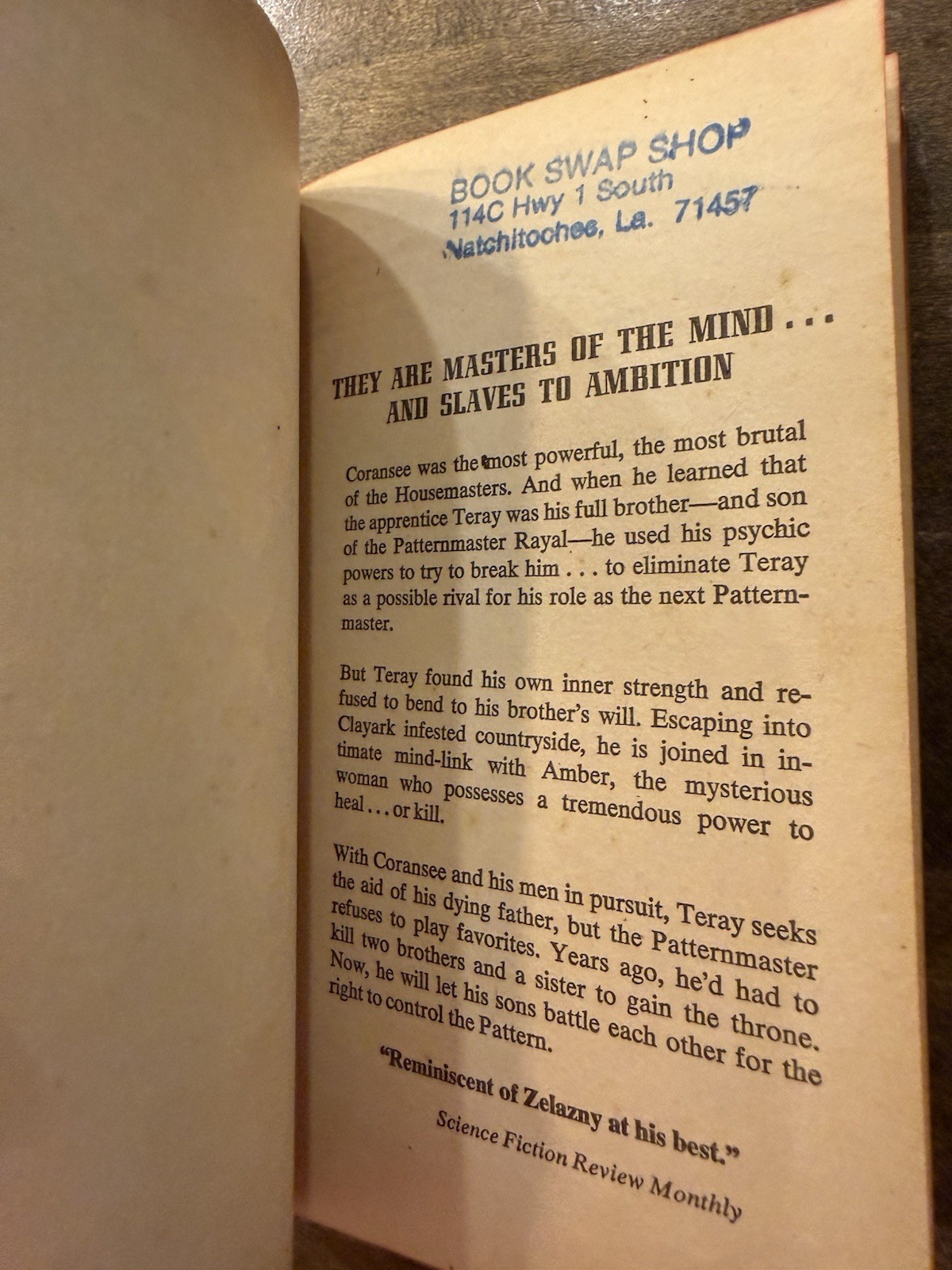 PATTERN-MASTER BY OCTAVIA BUTLER PB 1st Edition / 1st Printing