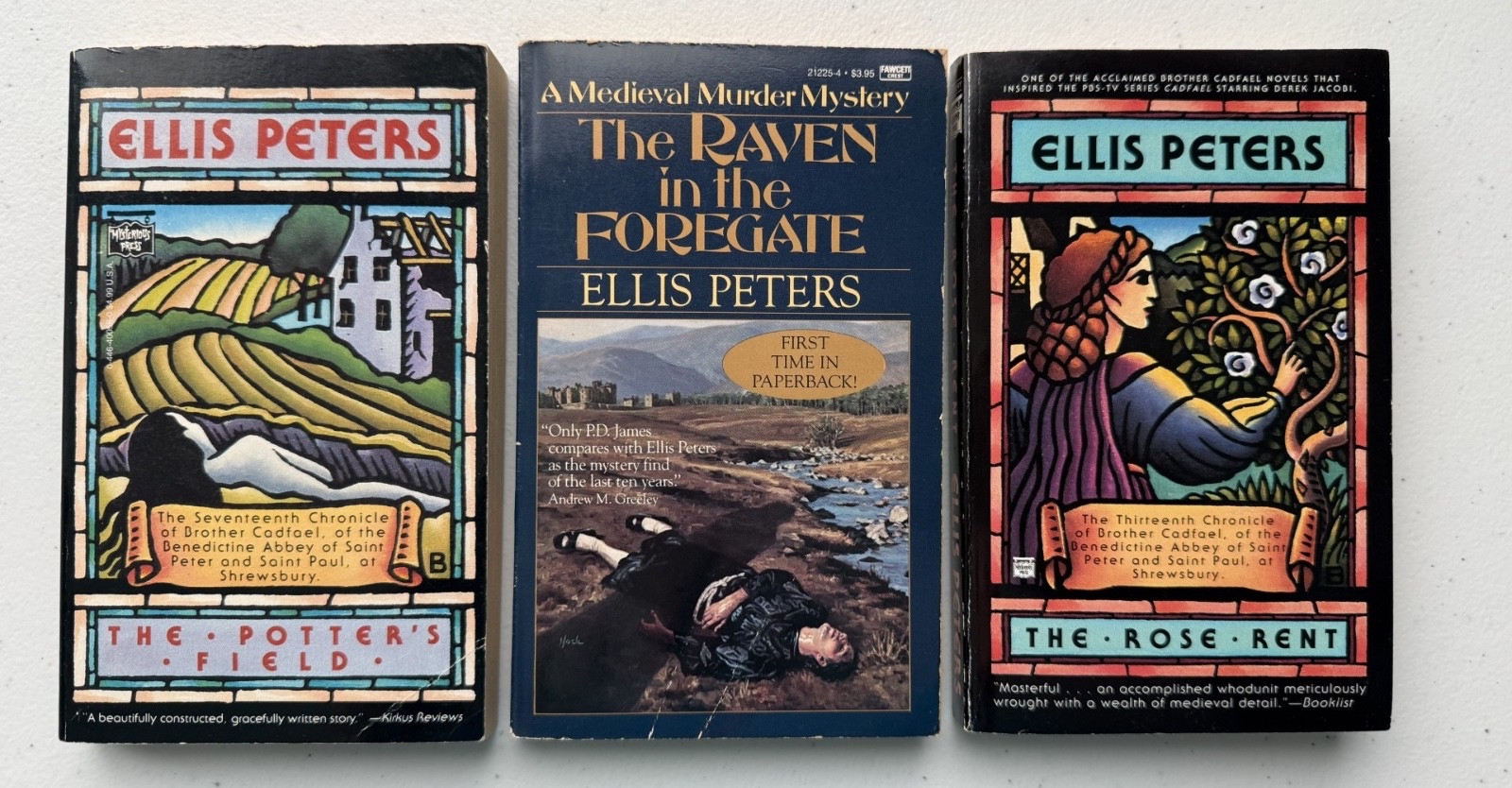 Complete set of 21 vintage Brother Cadfael mystery paperbacks Ellis Peters