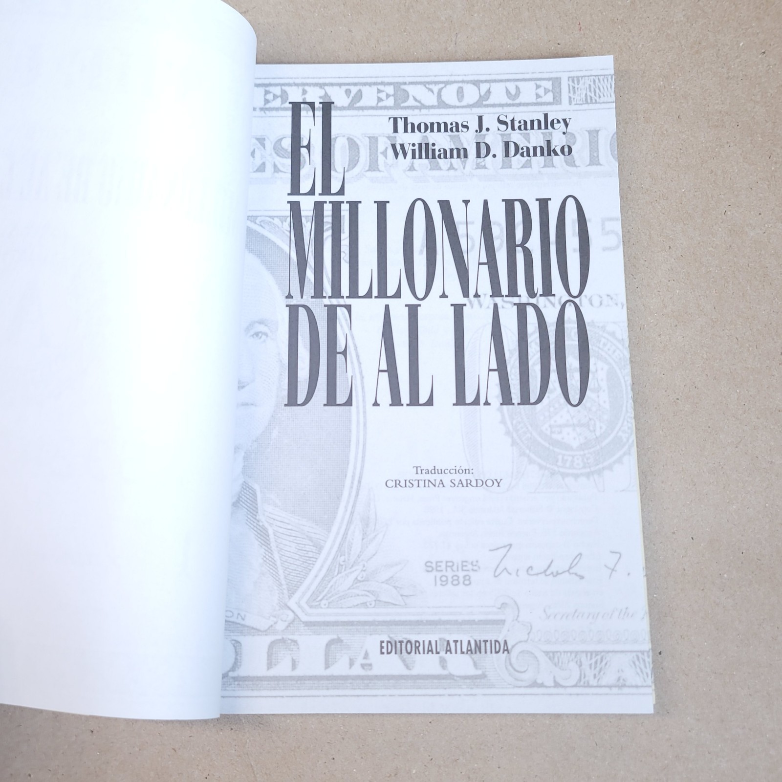El Millonario De Al Lado / The Millionaire Next Door By Thomas J Stanley, Danko