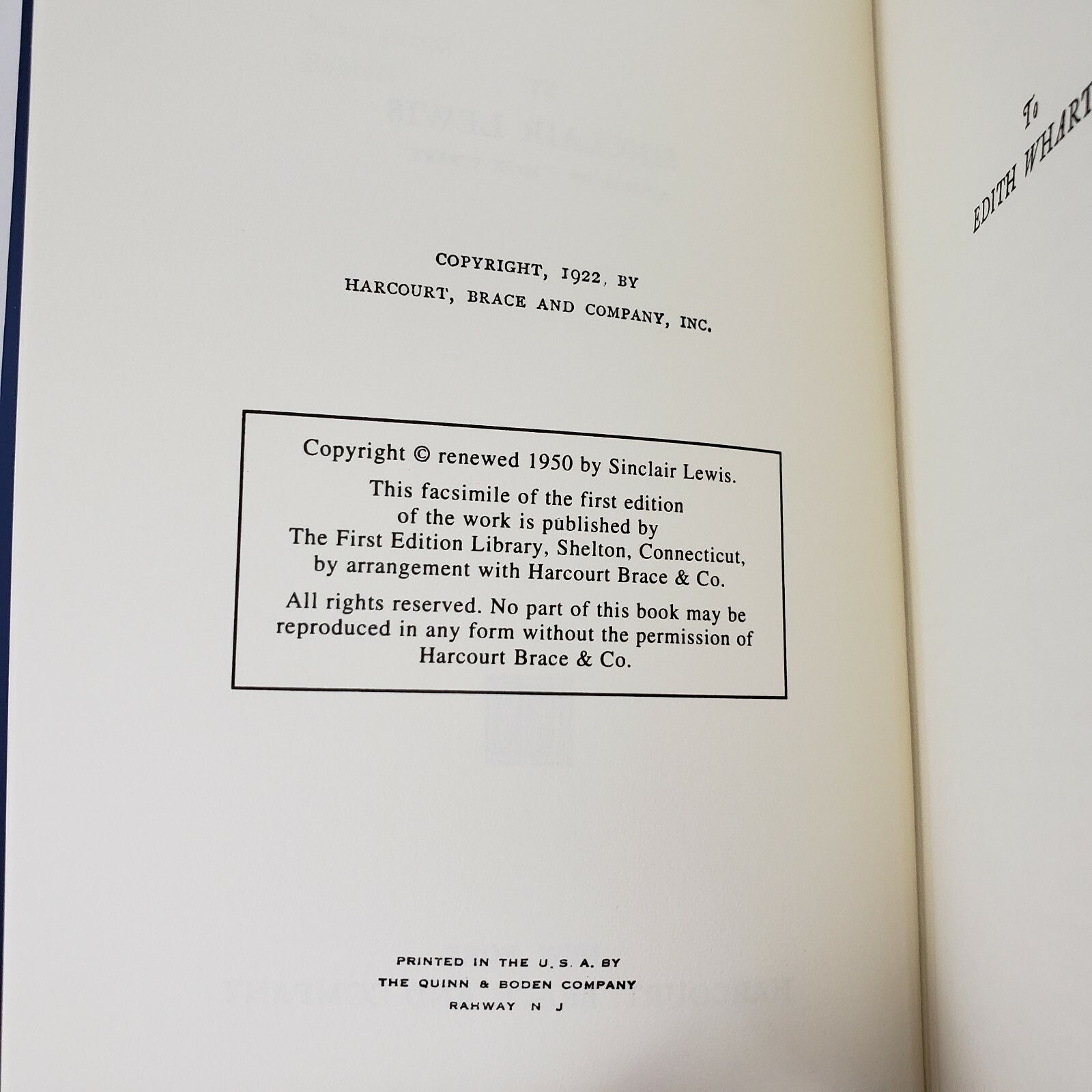 Babbitt by Sinclair Lewis First Edition Library FEL Facsimile Hardcover DJ