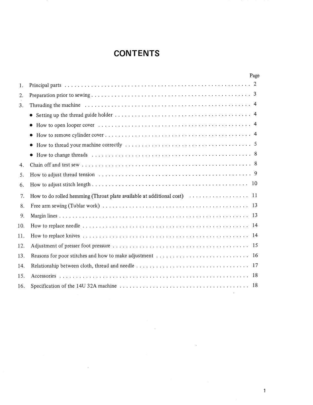 SINGER Overlock 14U32 14U32A User Manual Instructions [DURABLE BINDING]