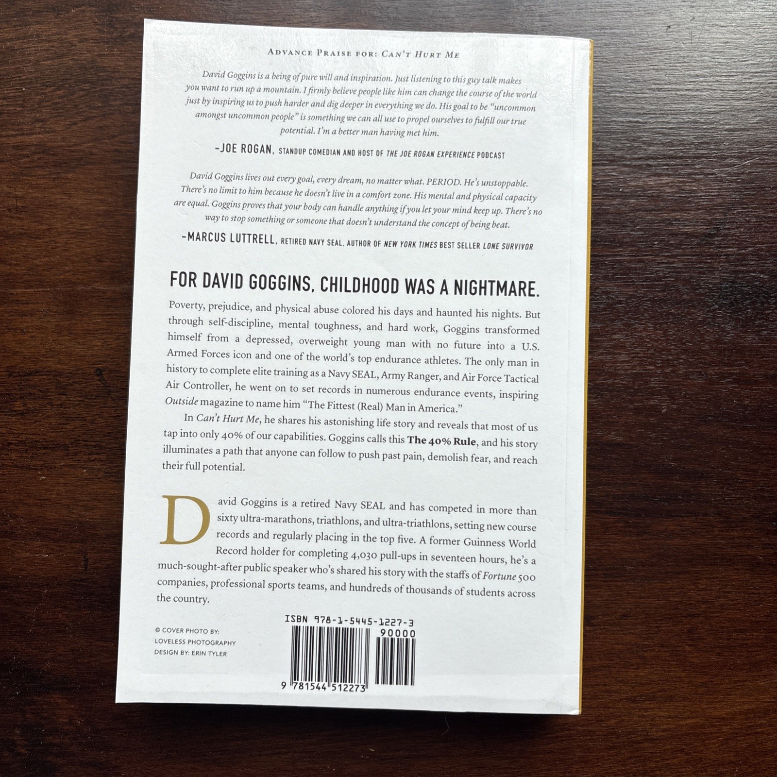 Can’t Hurt Me : Master Your Mind and Defy the Odds by David Goggins (2018) – NEW