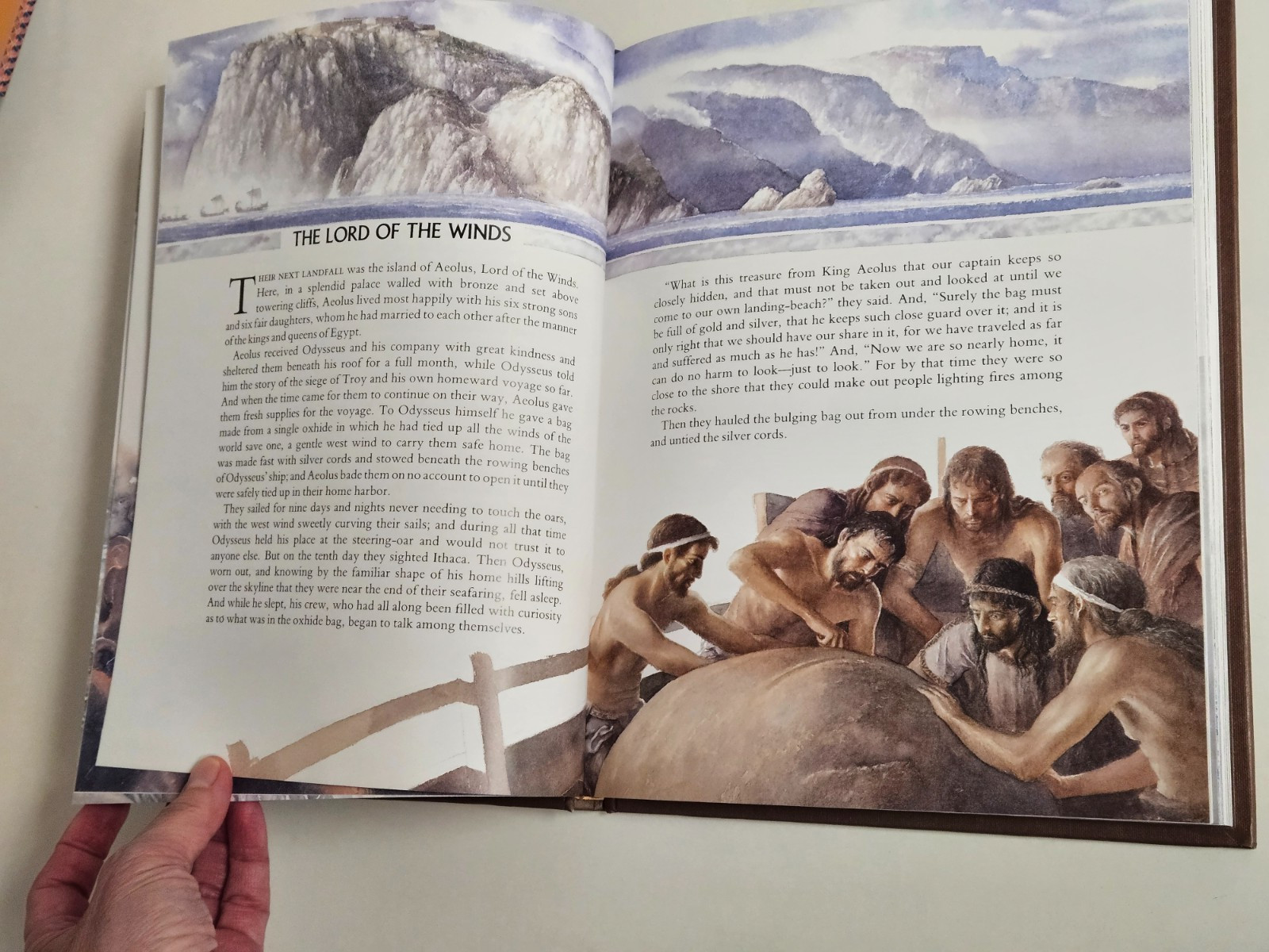 The Wanderings of Odysseus: THE STORY OF THE ODYSSEY Hardcover DUST JACKET 1996
