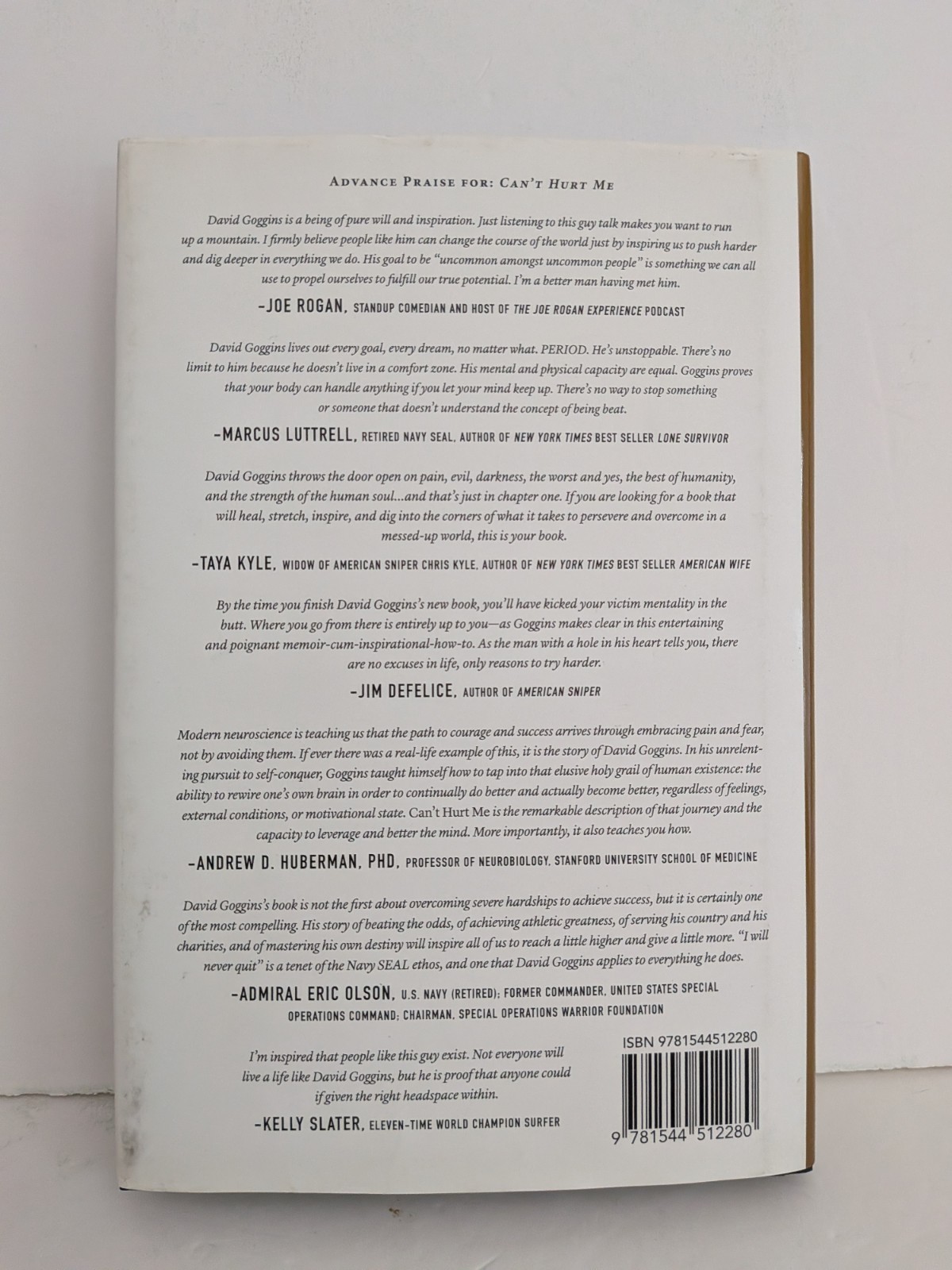 Can’t Hurt Me Hardcover Book David Goggins Master Your Mind And Defy The Odds