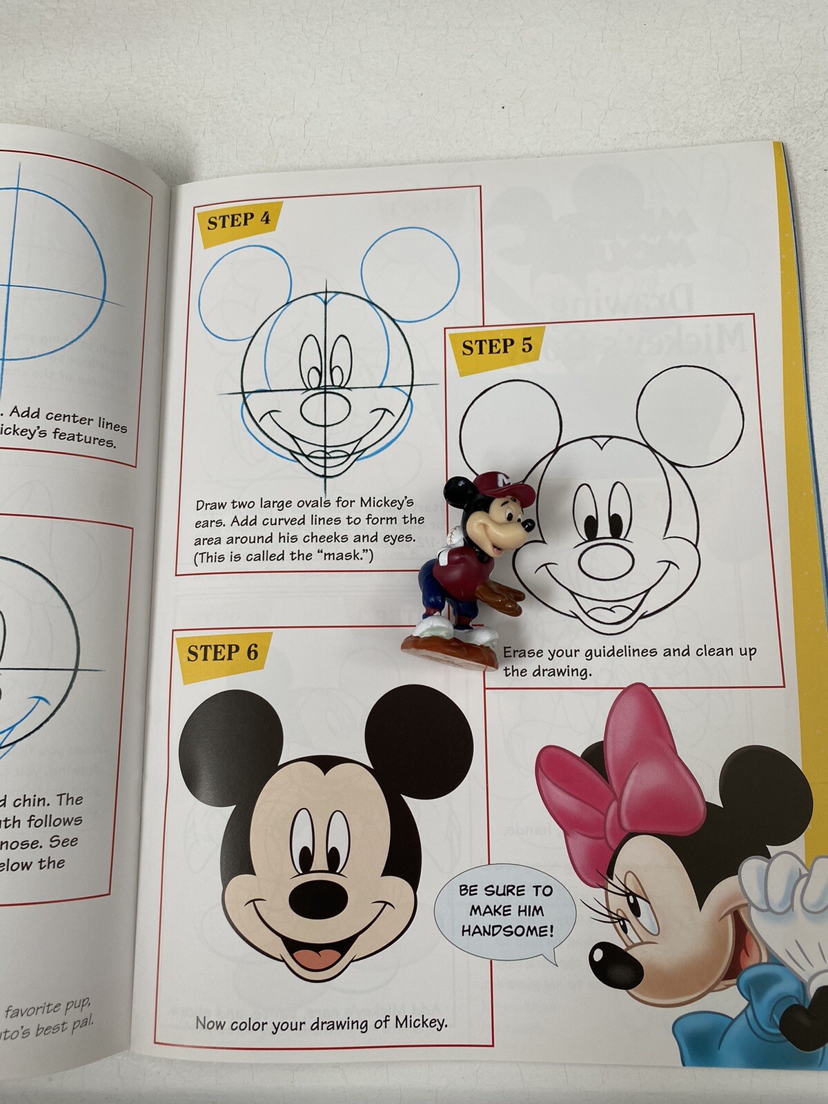 Learn to Draw Disney’s Mickey Mouse AND Mickey and Minnie 2.5 in PVC toy figures