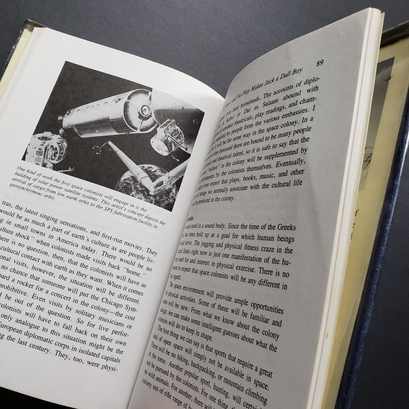 Living In Space – Hardback Book By James S. Trefil – Vintage 1981 – Colonization