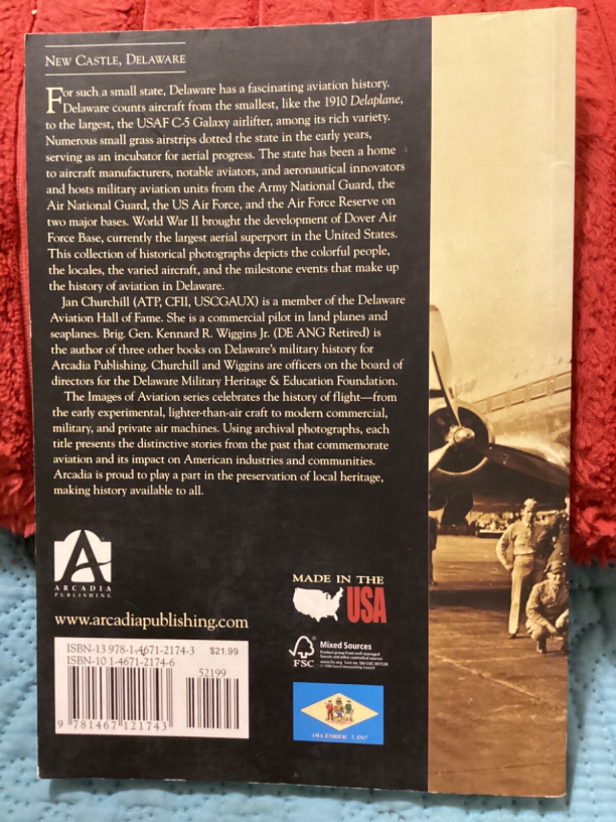 DELAWARE AVIATION, IMAGES OF AVIATION, 128 PAGES,PB by JAN CHURCHILL/ FREE P & H