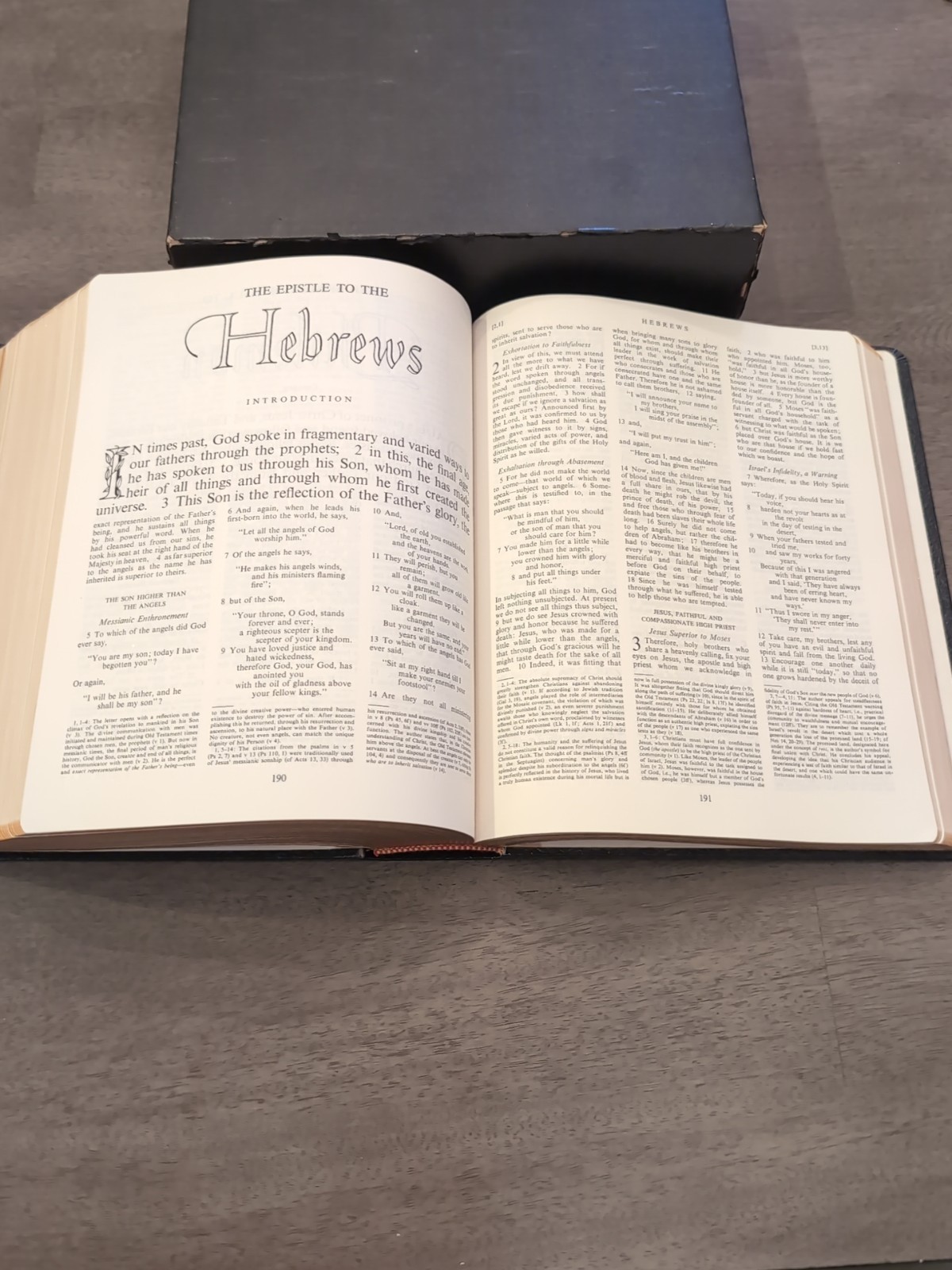 The New American Bible Special Family Edition Triple Column Catholic Press-world