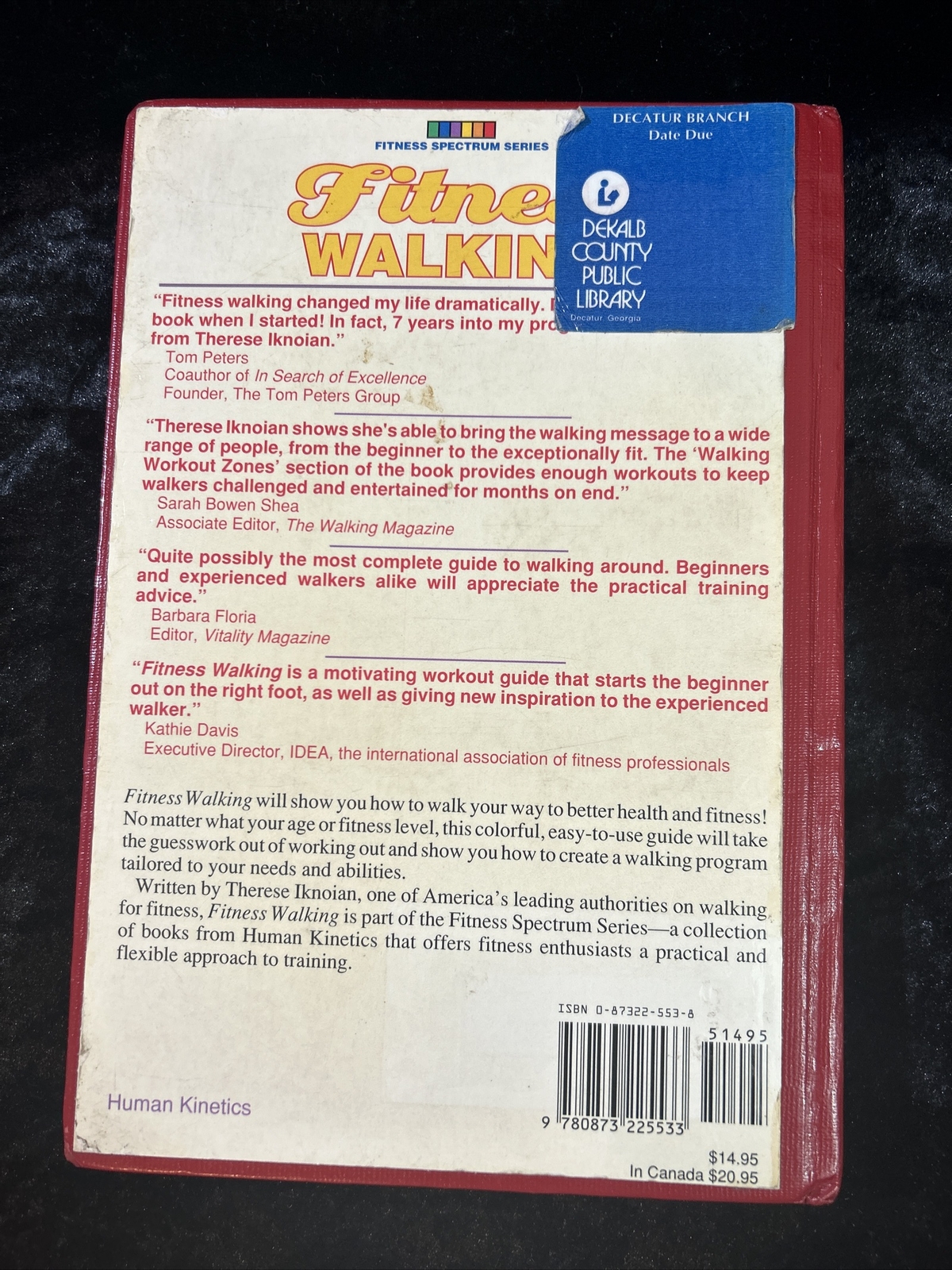 Fitness Walking – Therese Iknoian – h/c illustrated 1995