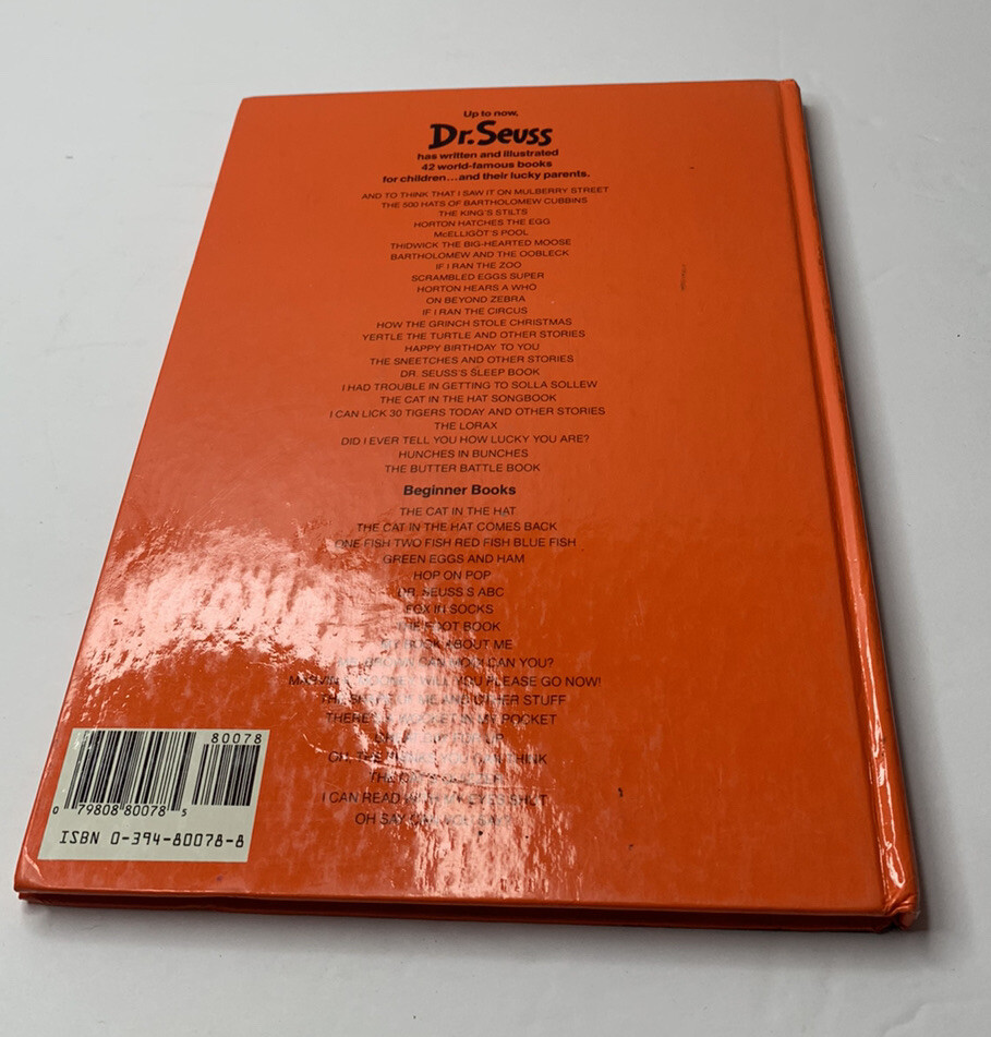 DR SEUSS 1982 HORTON HEARS A WHO HARDCOVER BOOK 11 X 8 INCHES