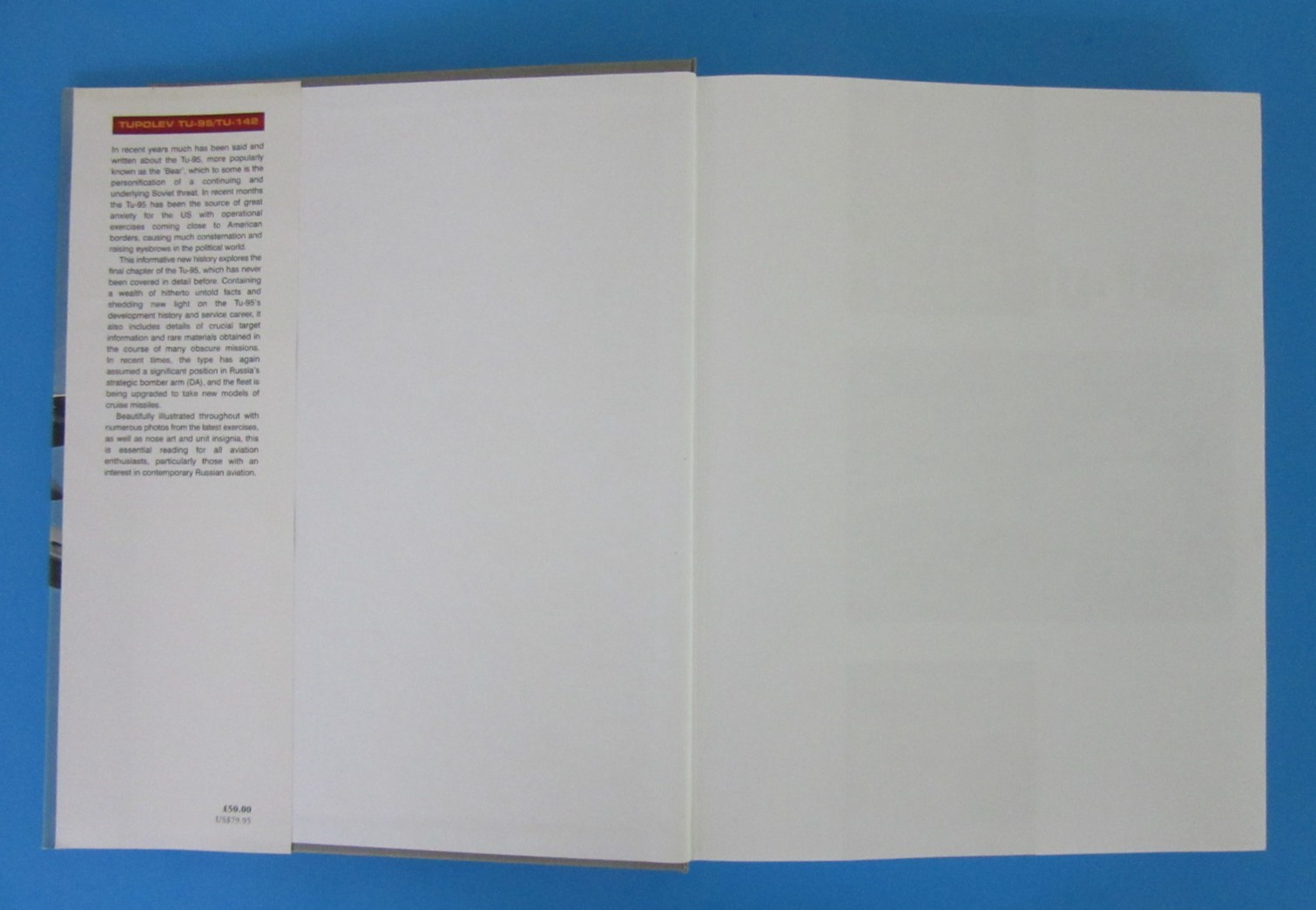Tupolev Tu-95/Tu-142 (Famous Russian Aircraft) HC Book By Gordon and Komissarov