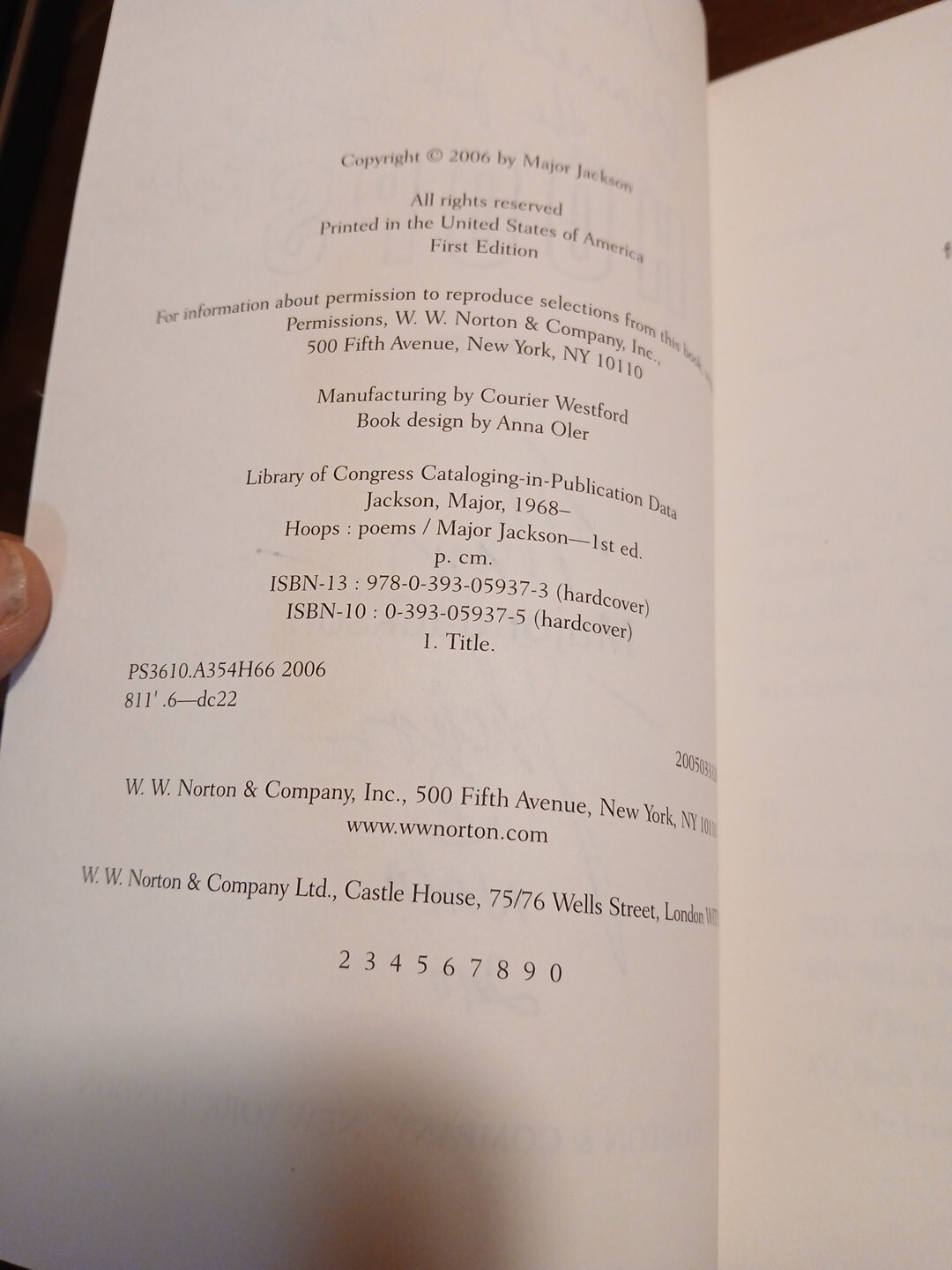 Hoops: Poems Major Jackson Signed First Edition Paperback