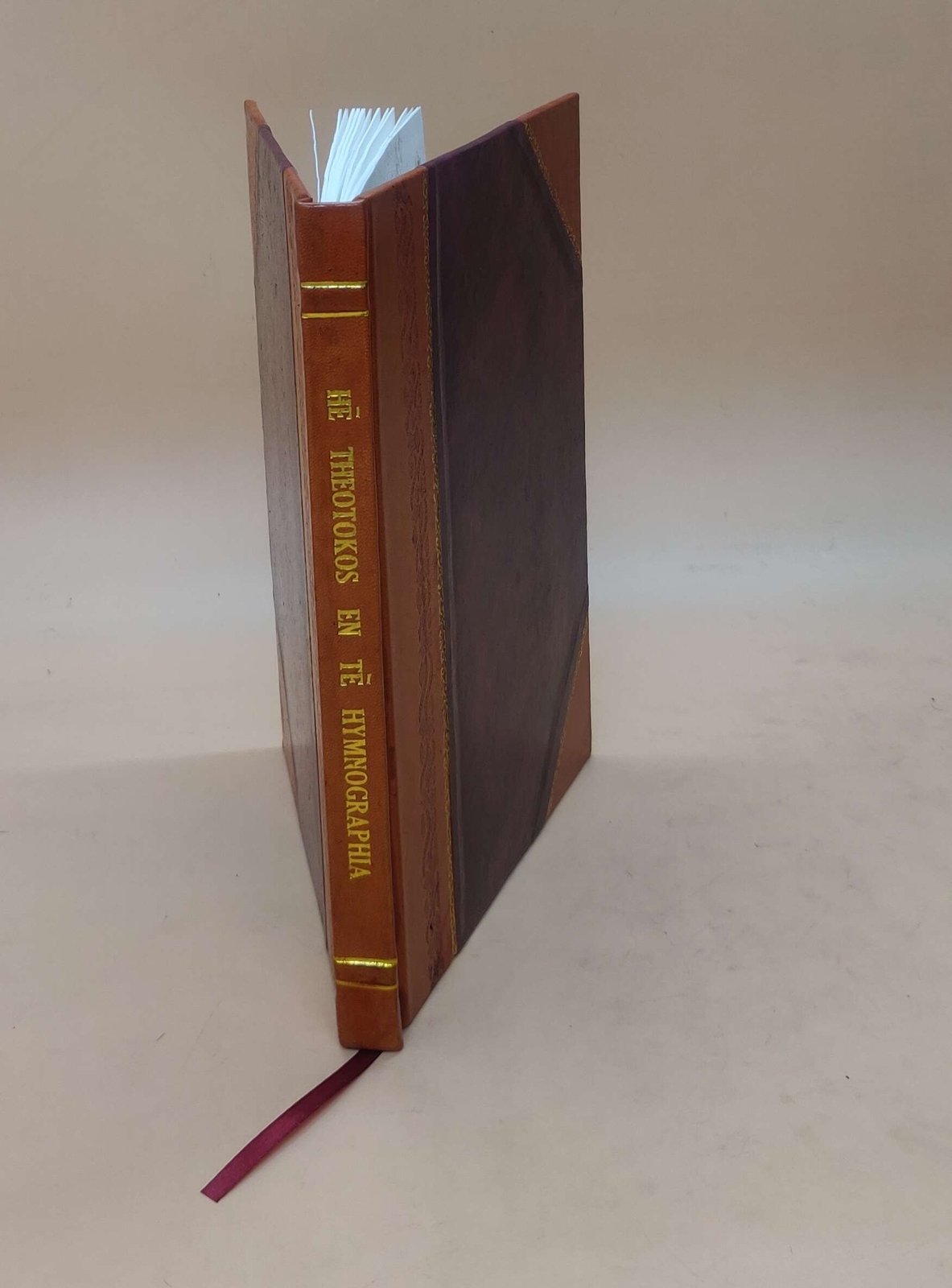 H? Theotokos En T? Hymnographia 1930 By Eustratiad?S, S?Phronios [Leather Bound]