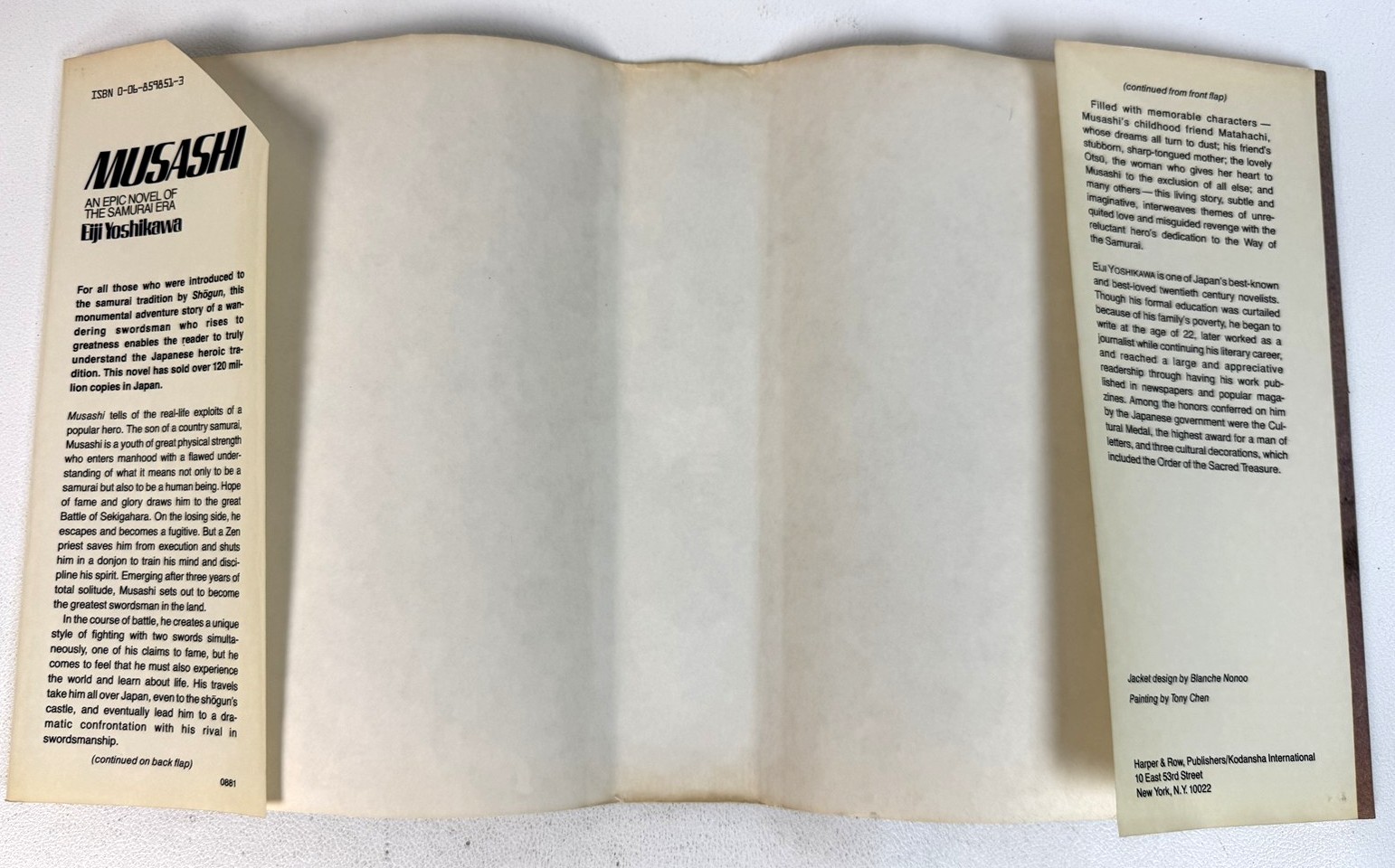 Eiji Yoshikawa Musashi An Epic Novel of the Samurai Era Hardcover
