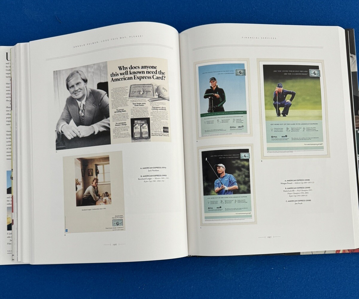 ARNOLD PALMER, LOOK THIS WAY PLEASE! 120 YEARS OF GOLFERS ADVERTISING – 14”x11”