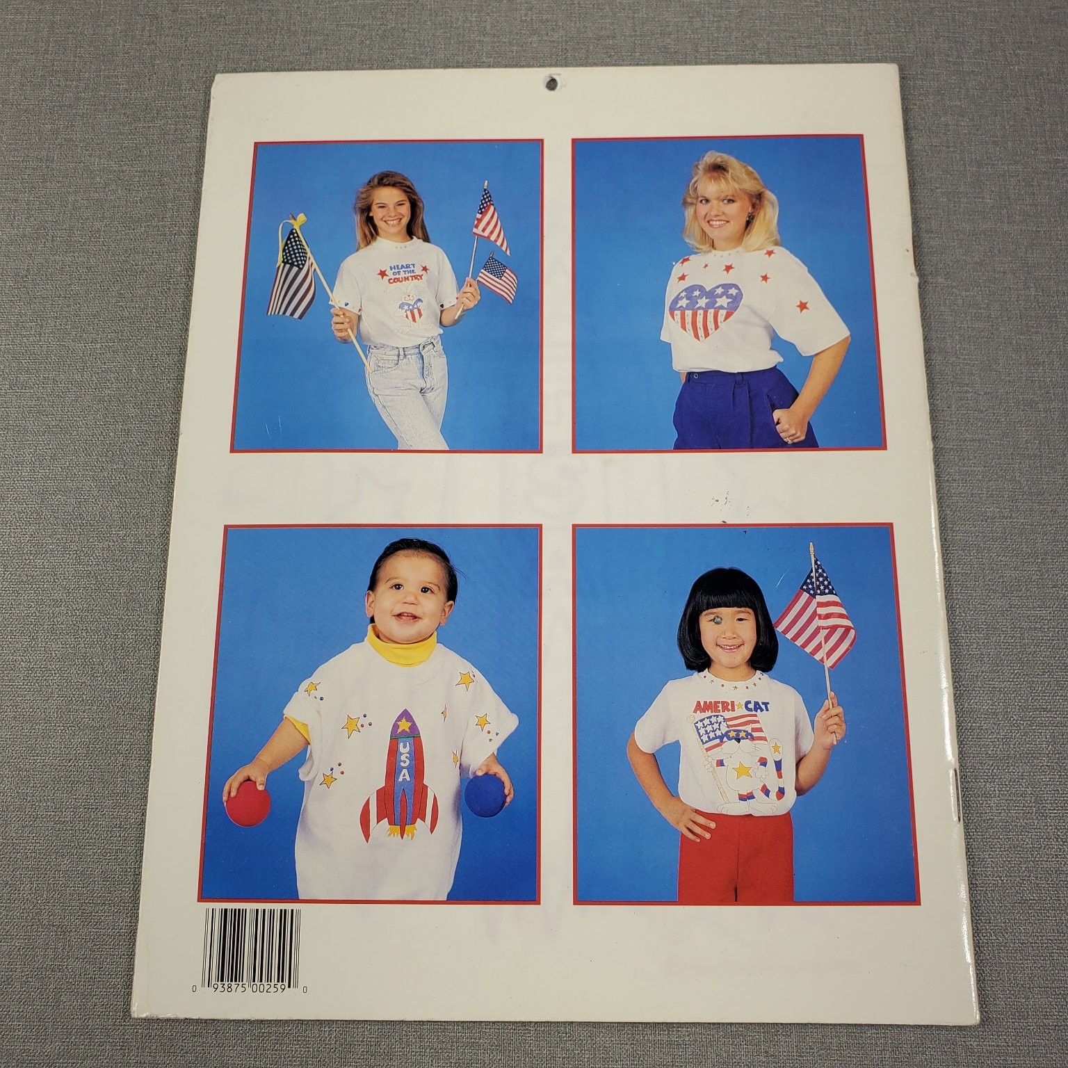 Proud Americans Gick Publishing 1991 12 Iron-On Designs Crafts