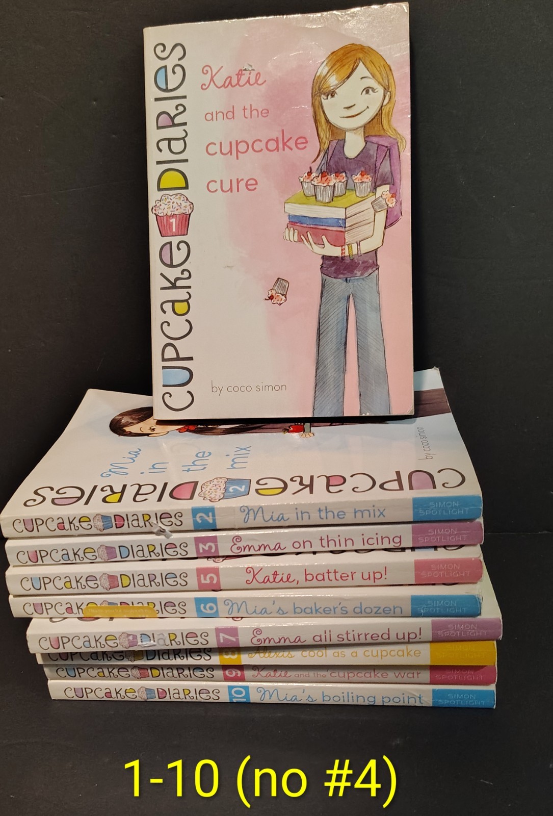9 Cupcake Diaries Book Lot Vols 1-10 No #4 Coco Simon