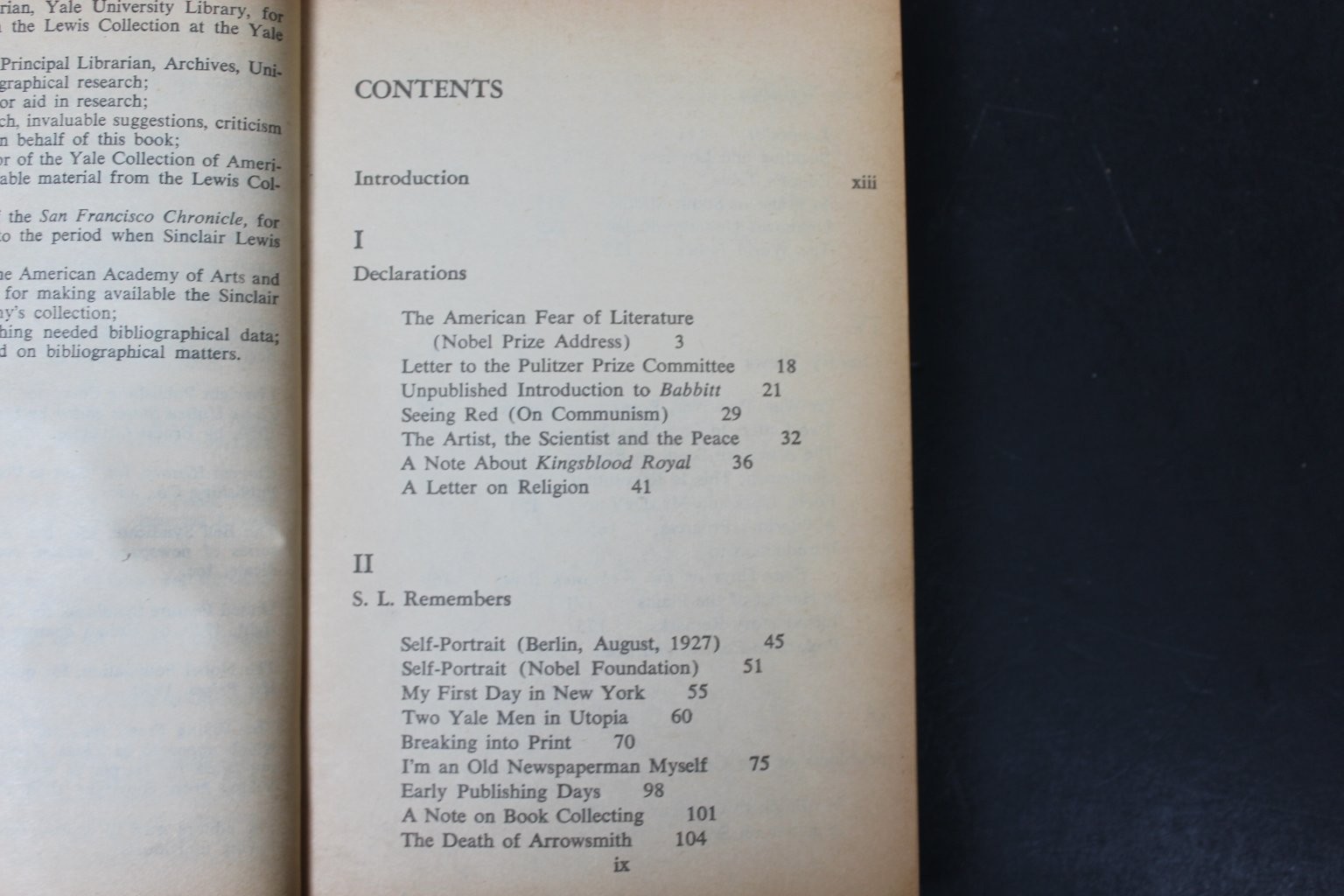 Sinclair Lewis Reader The Man from Main Street 1962 Giant Cardinal Essays PB