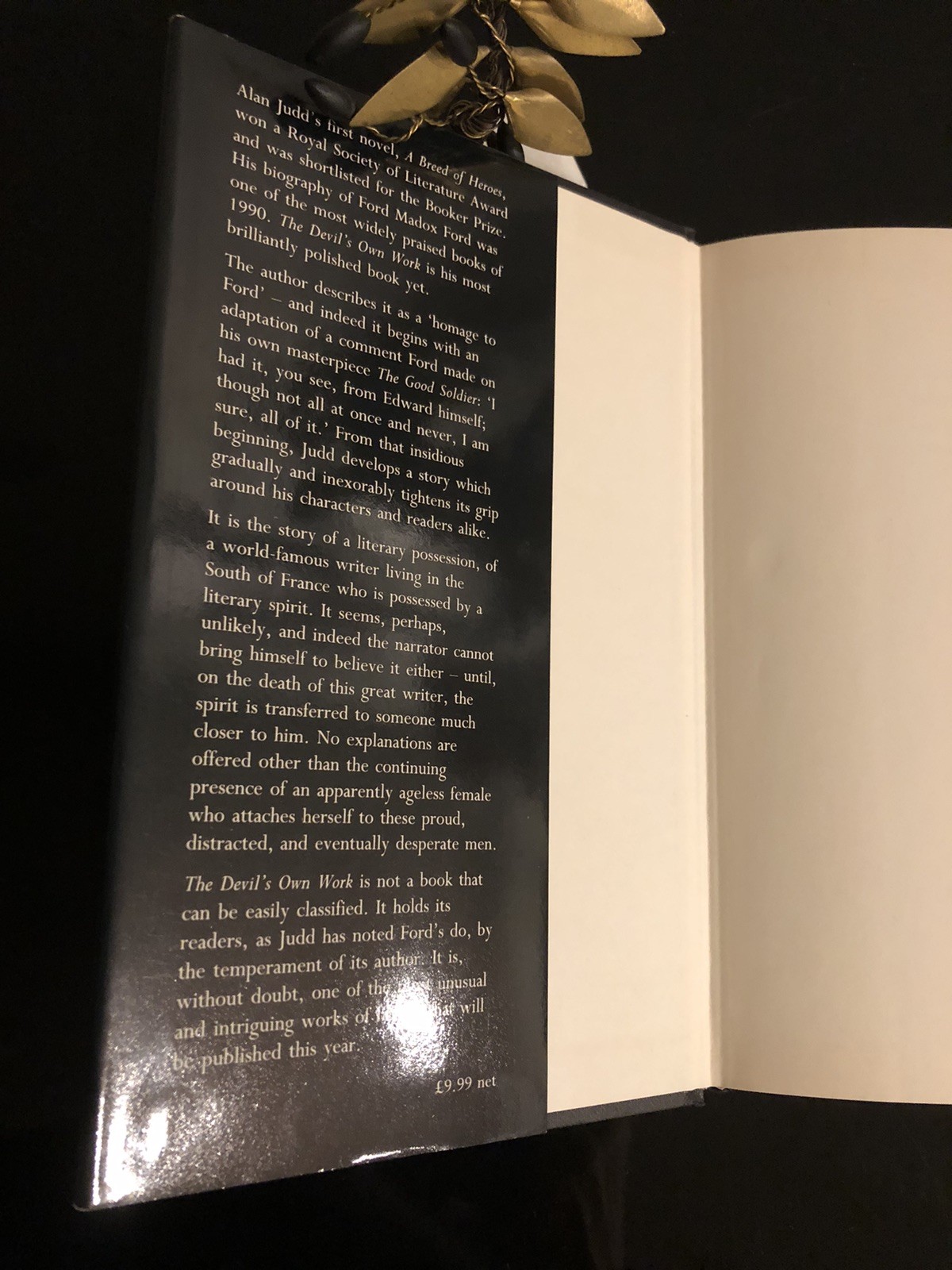 The Devil’s Own Work Alan Judd Harper Collins 1991 First Ed. H/C D/J L/N