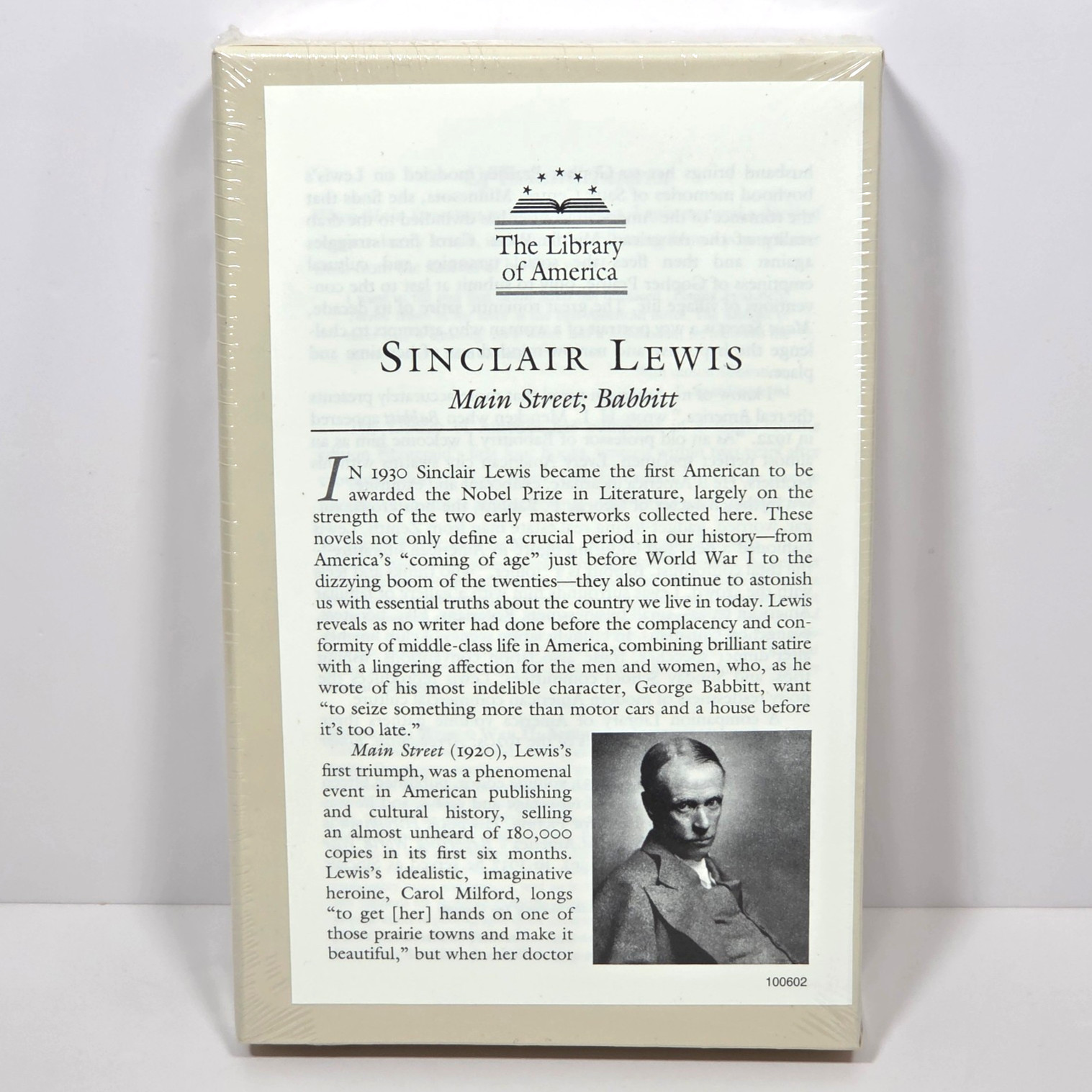 SEALED Sinclair Lewis Main Street Babbitt Library of America HC Slipcase Vol 59