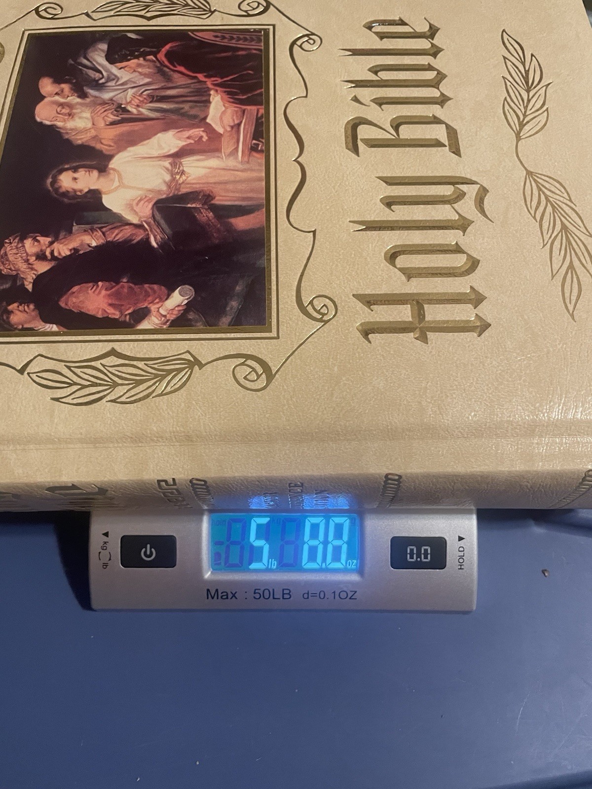 Holy Bible King James Red Letter Edition Illustrated Very Large Weighs 5lbs8oz