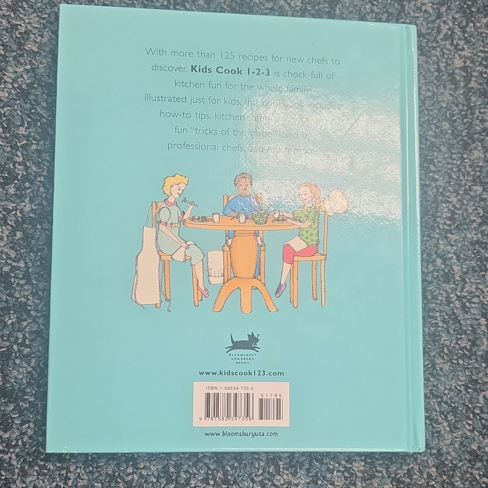 Kids Cook 1-2-3 Rozanne Gold Illustrated HC 2006 Ages 4-8 3-Ingredient