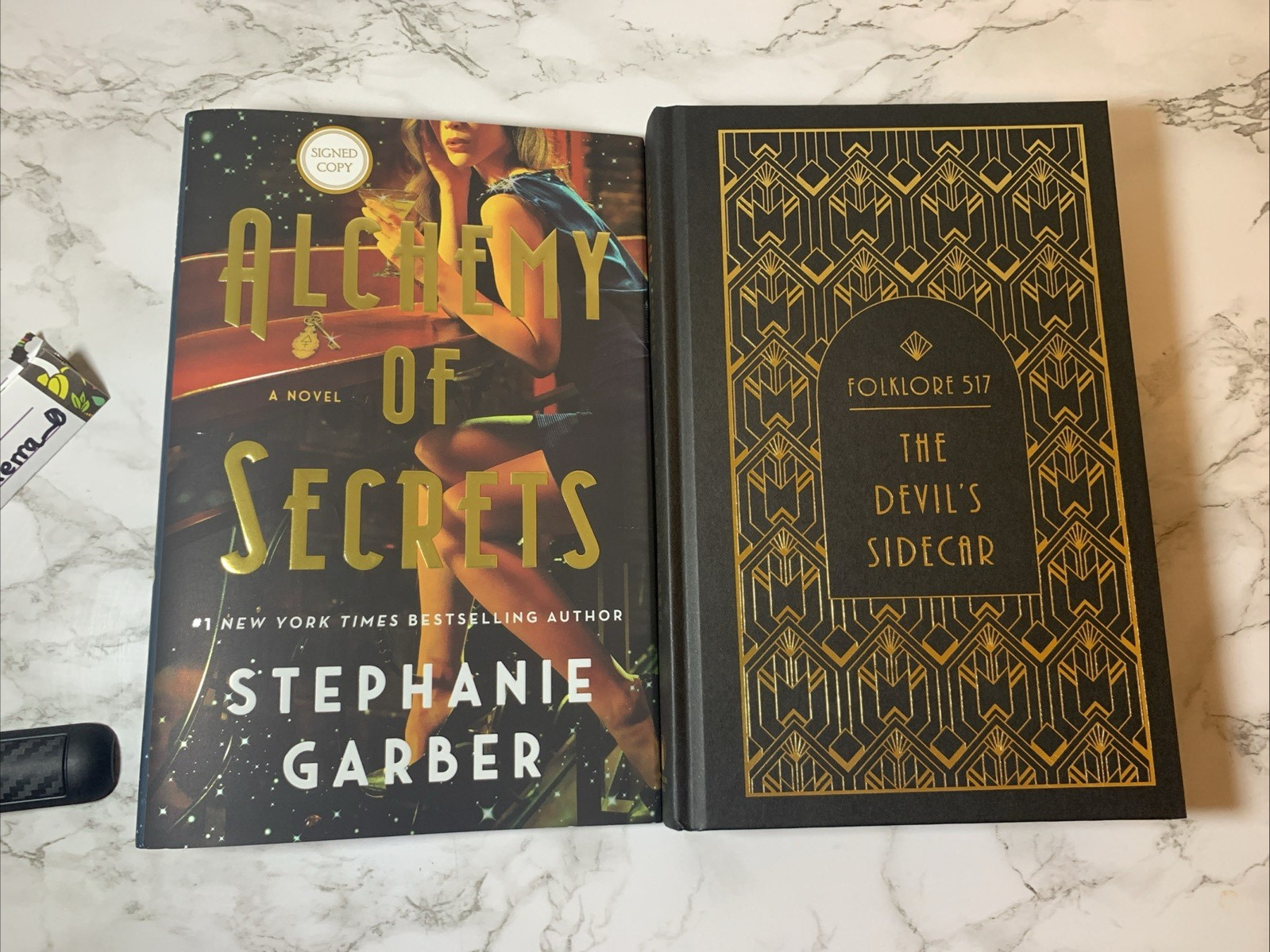 SIGNED Alchemy of Secrets by Stephanie Garber FIRST EDITION Black Page Edges