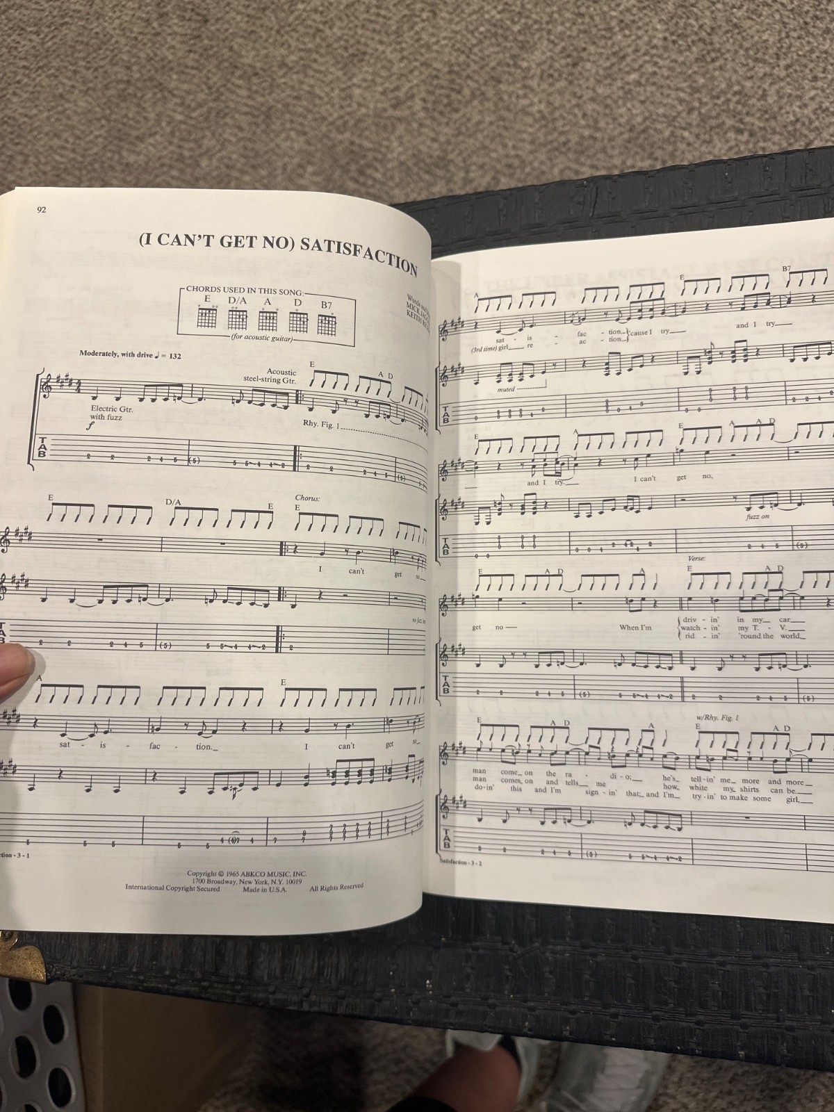 336 PAGES Guitar Tab ROLLING STONES 1991 BOOK 58 Songs! Incredible Collection!
