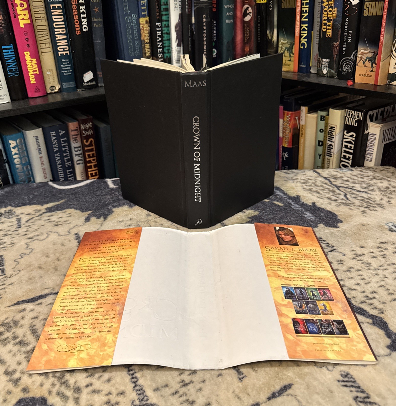 Crown of Midnight by Sarah J Maas (Hardcover) First Edition/Late, Original Cover