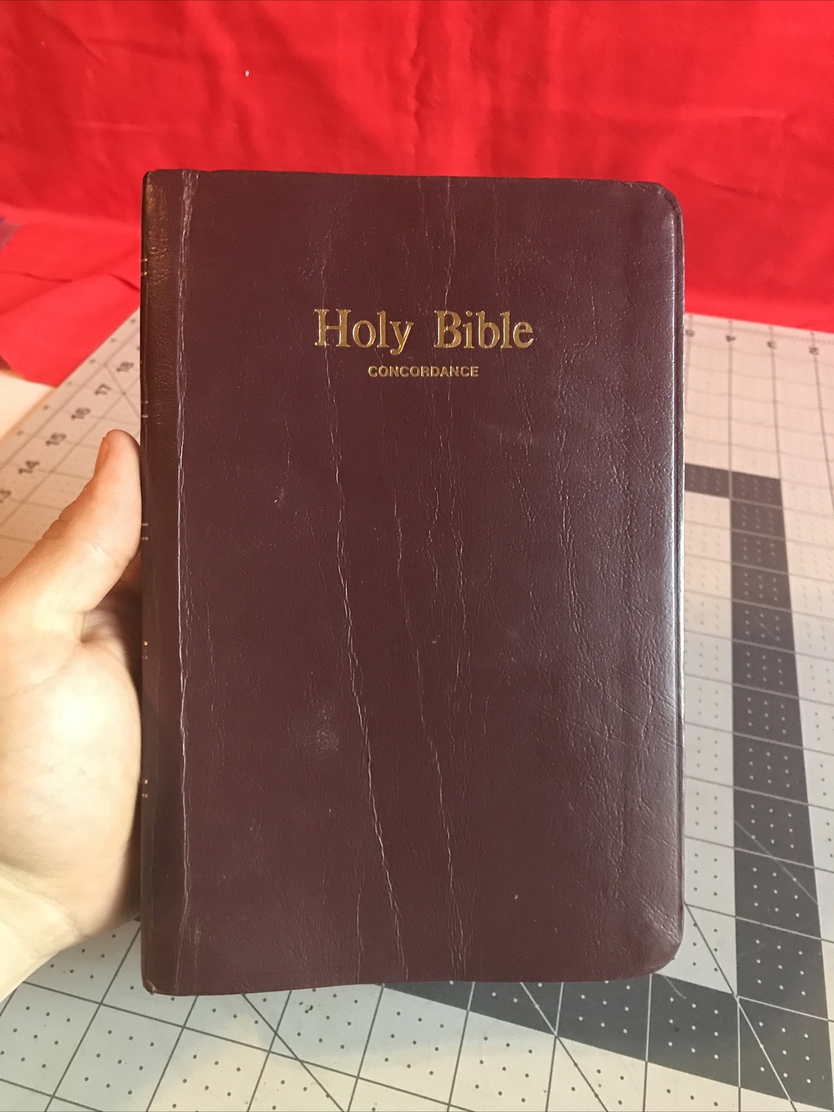 Vintage 1973 Holy Bible Concordance Red Letter Edition Word Aflame Press Rare