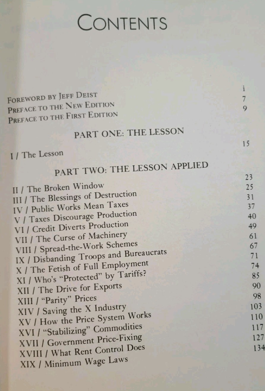 Economics in One Lesson by Henry Hazlitt (Hardcover) 2020 Edition