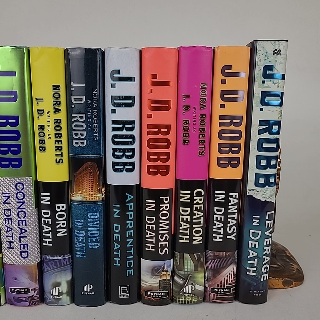 Lot of 14 In Death Hardcovers by J.D. Robb Nora Roberts Police Science Fiction
