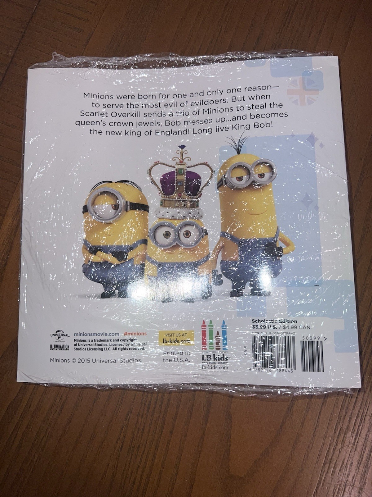 Minions: Long Live King Bob – Paperback With Eraser Set Sealed In Package