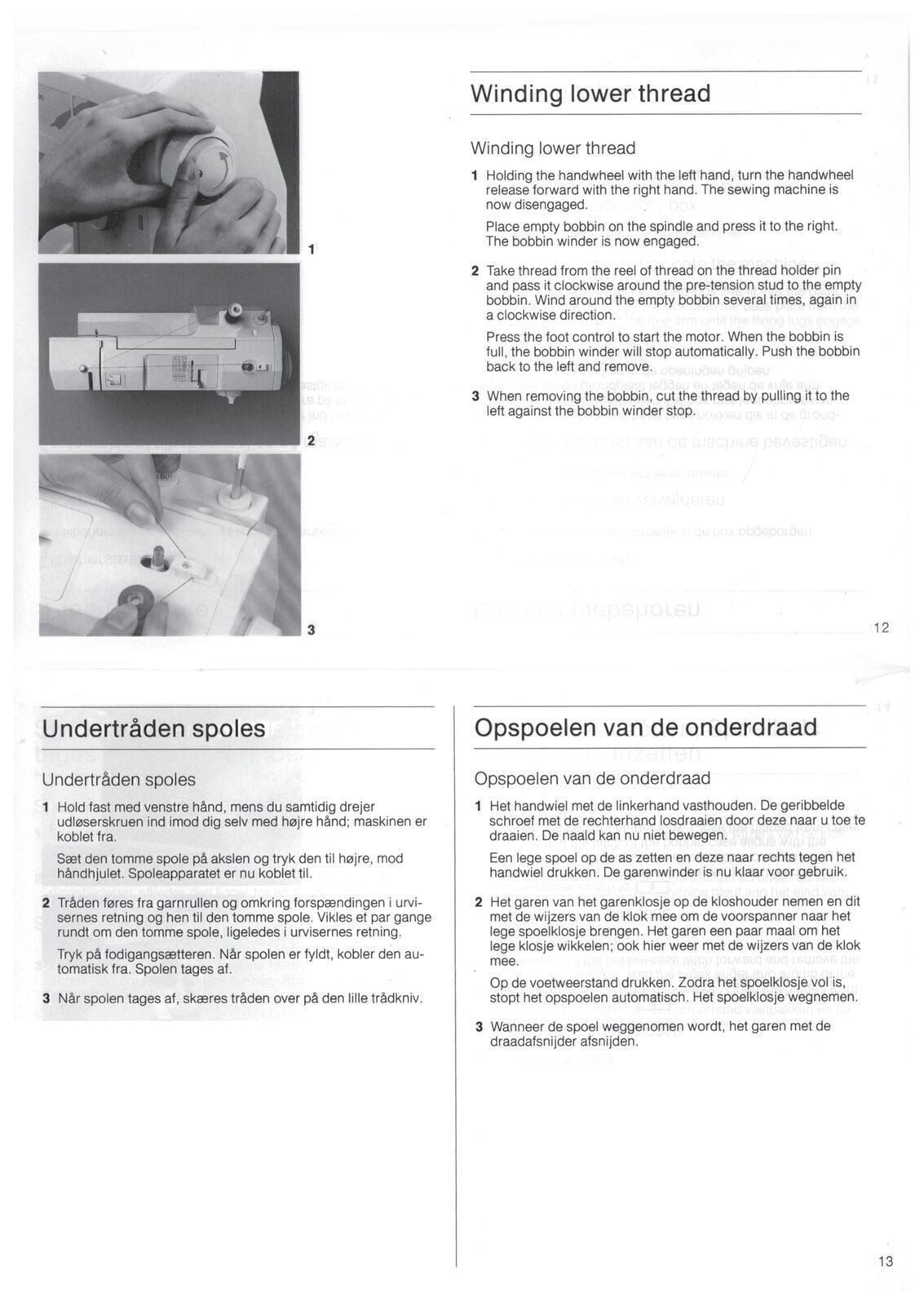 BERNINA 1000 SE 1000 DESIGNER Sewing Machine User Manual OWNER’S Instructions