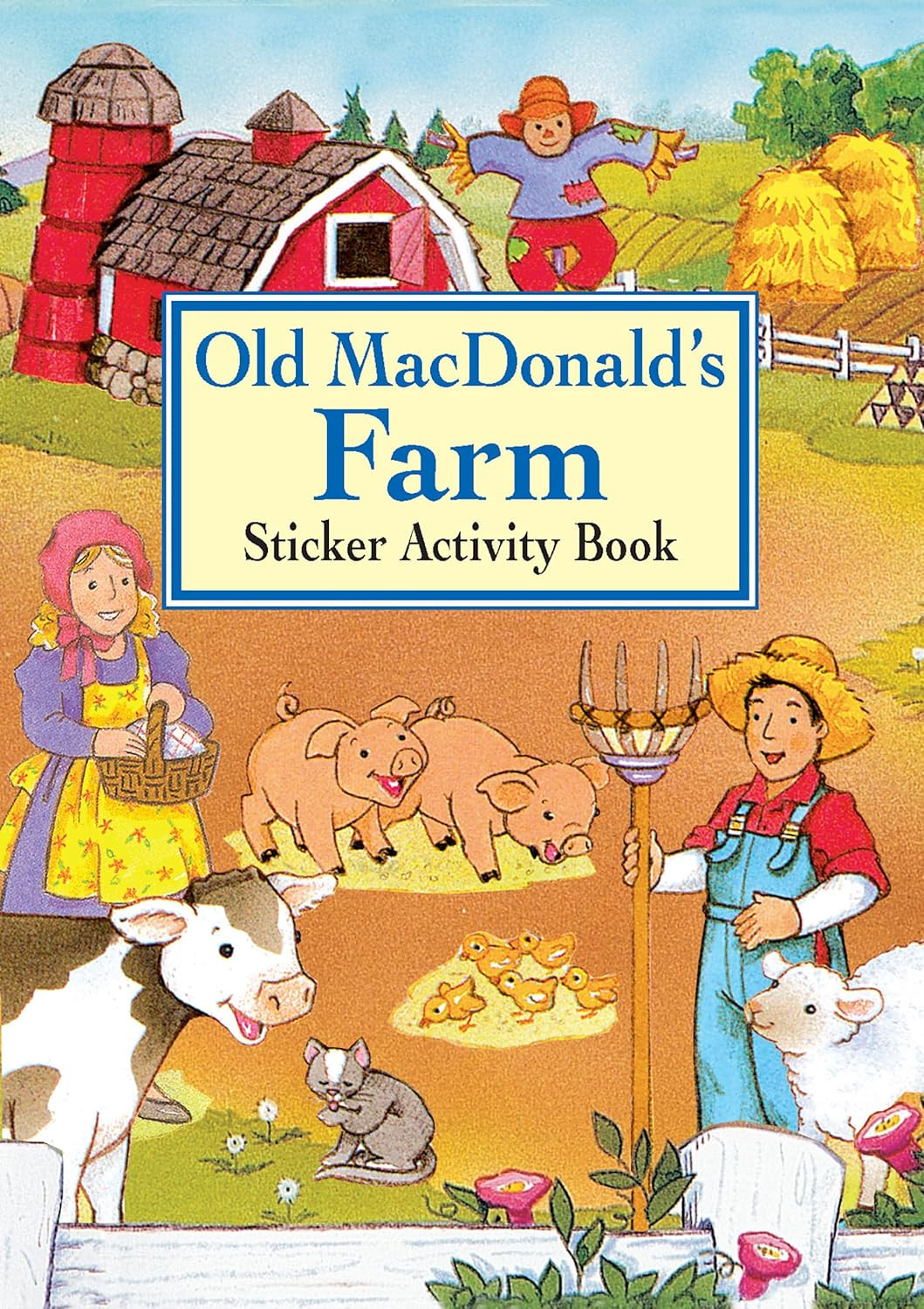 Farm Animal Sticker Activity Book Old MacDonald’s Animals Farm for Kids Ages 4-8