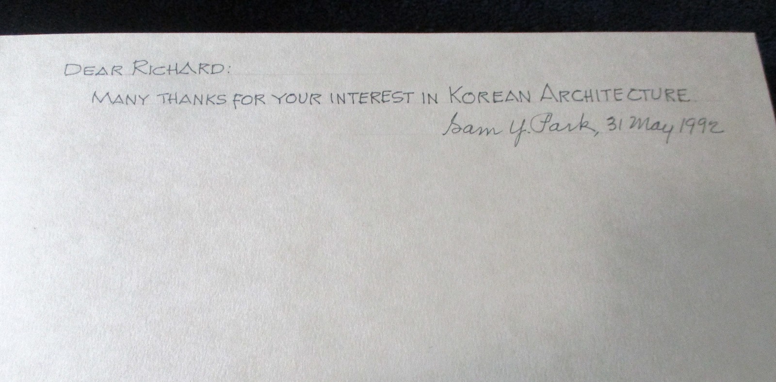 KOREAN ARCHITECTURE 2VHCs SIGNED SAM PARK Limited Edition of 2000