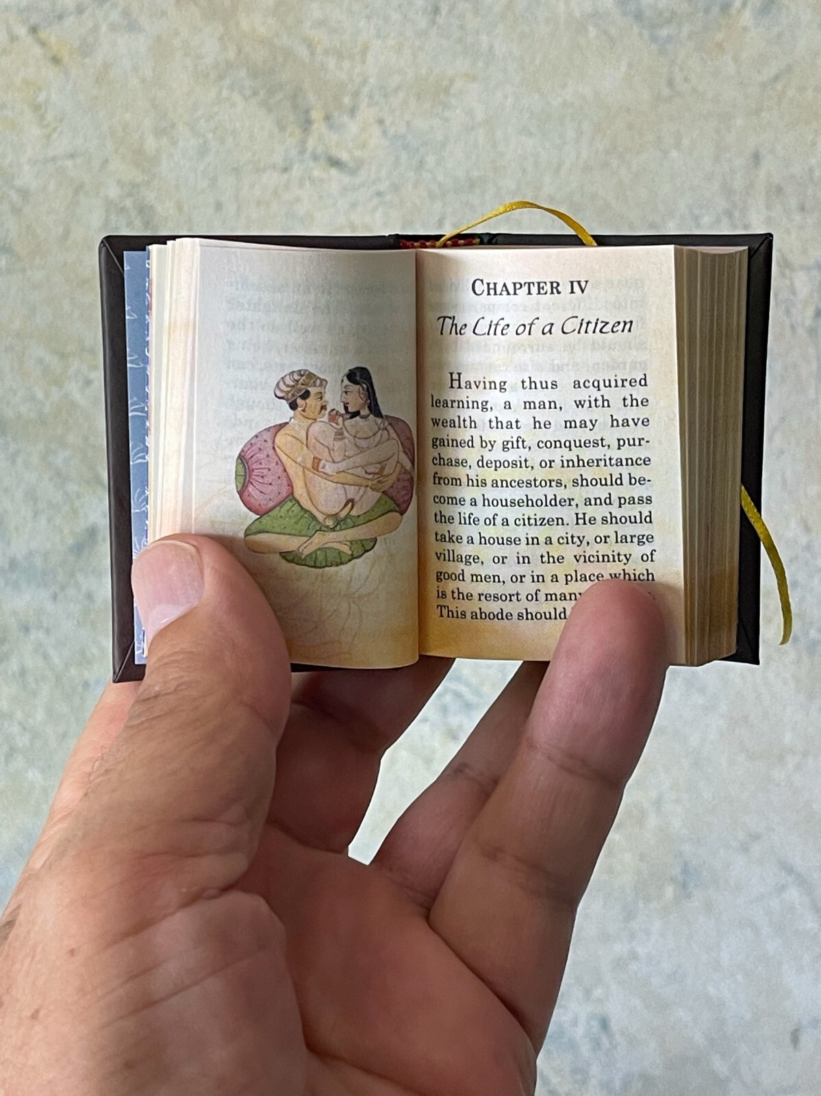 new 2022 miniature book 2.5″ The Kama Sutra illustrated color 439 pg Hardcover